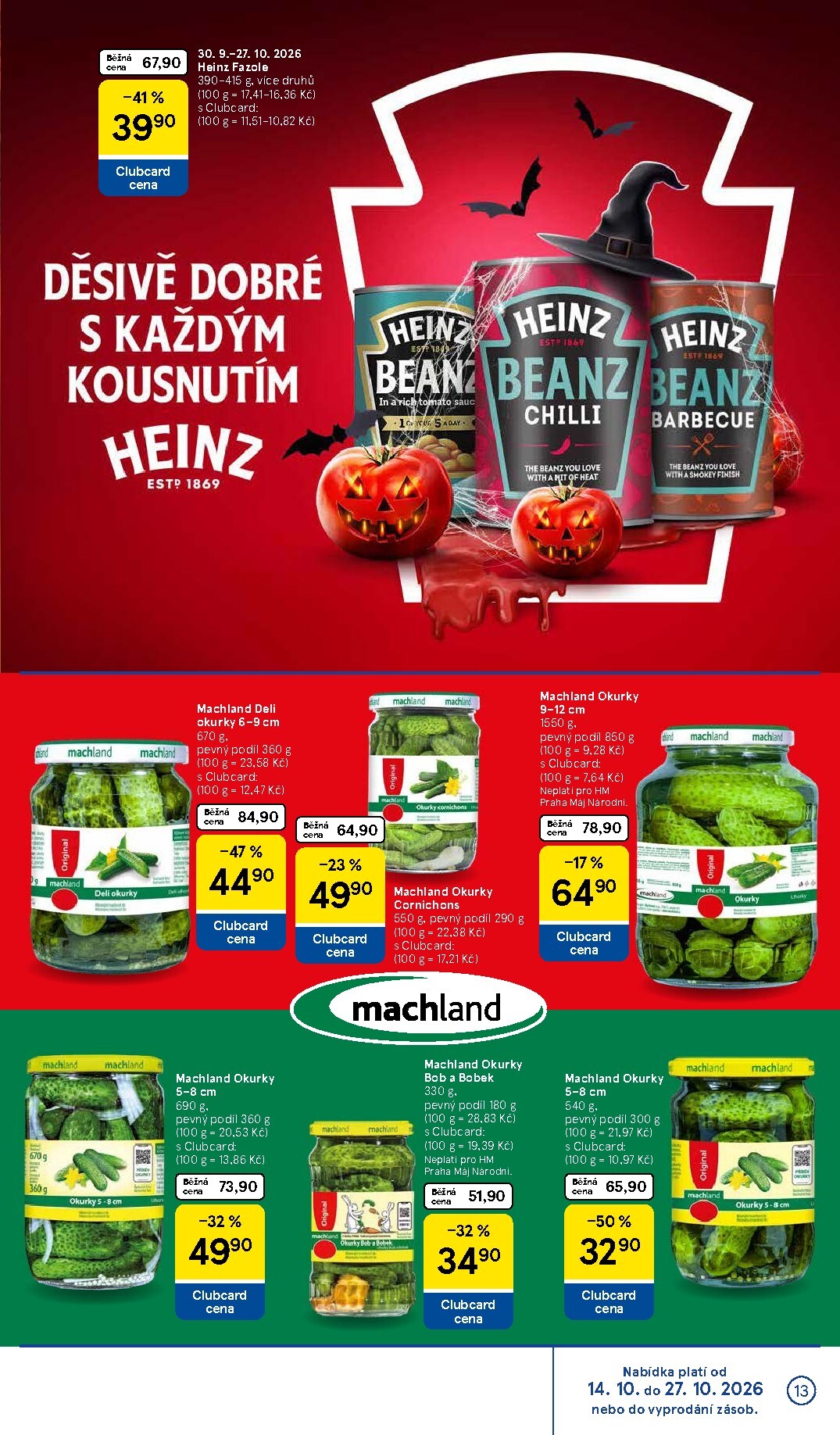 tesco - Budoucí Tesco - Značky, které máte rádi leták platný od středy 30.09.2026 do úterý 27.10.2026 - page: 13