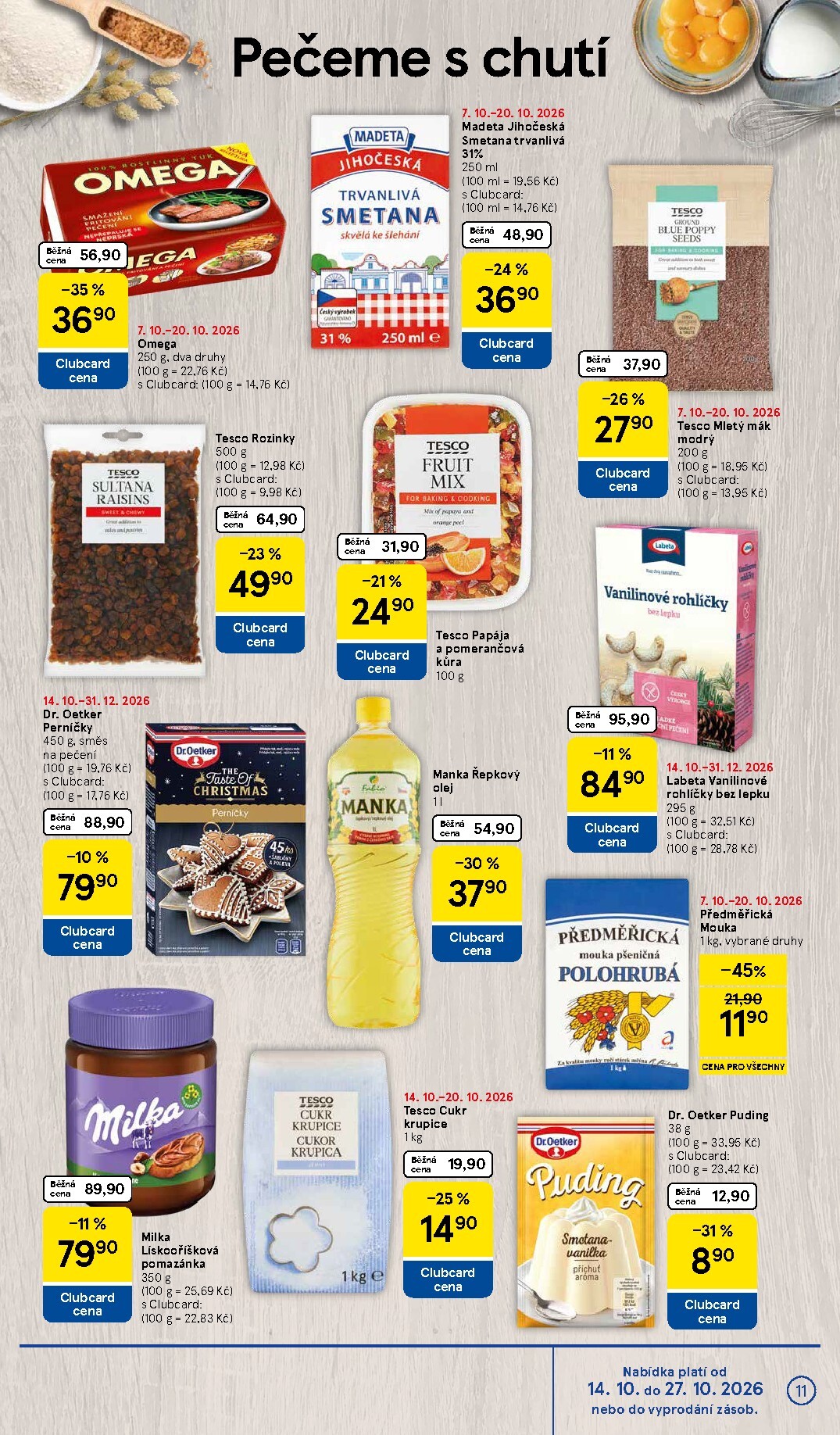 tesco - Budoucí Tesco supermarket leták platný od středy 14.10.2026 do úterý 20.10.2026 - page: 11