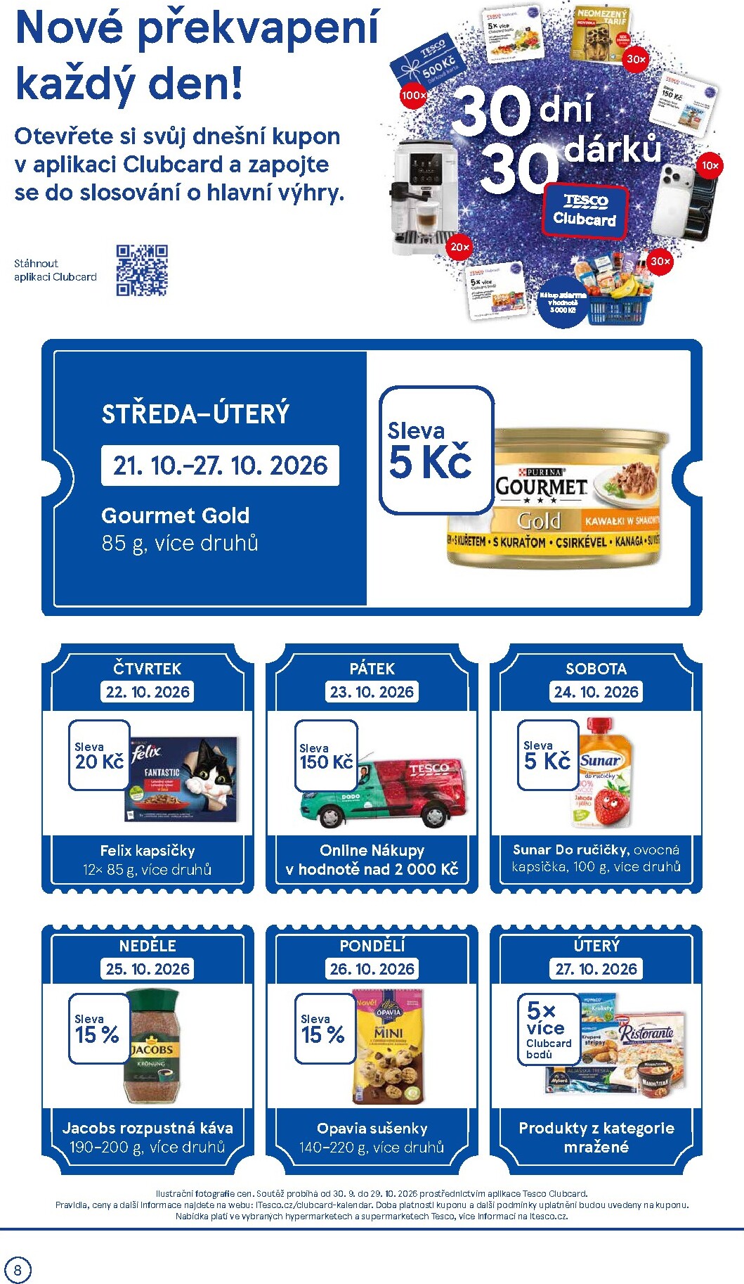 tesco - Budoucí Tesco supermarket leták platný od středy 21.10.2026 do úterý 27.10.2026 - page: 8