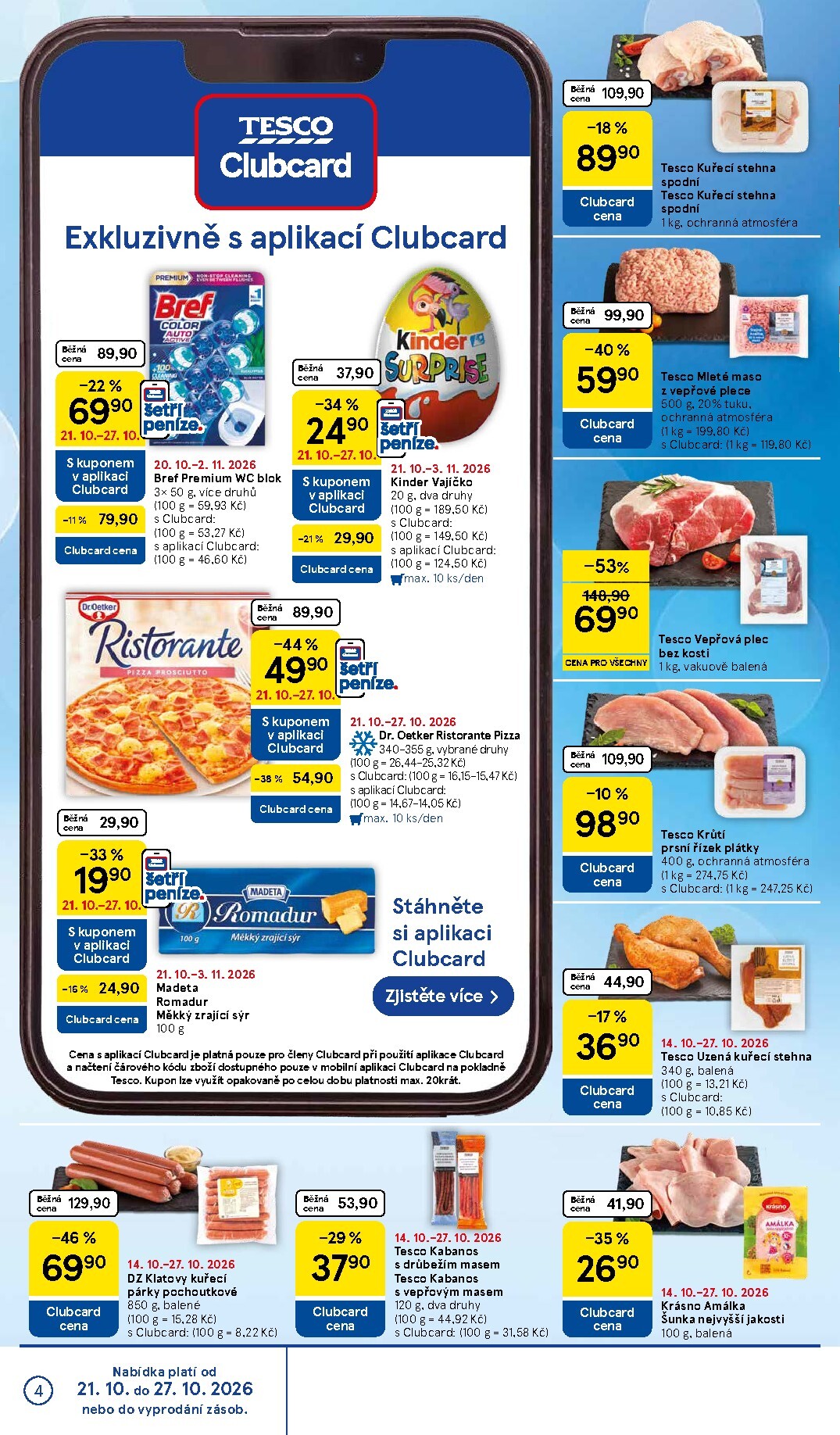 tesco - Budoucí Tesco supermarket leták platný od středy 21.10.2026 do úterý 27.10.2026 - page: 4