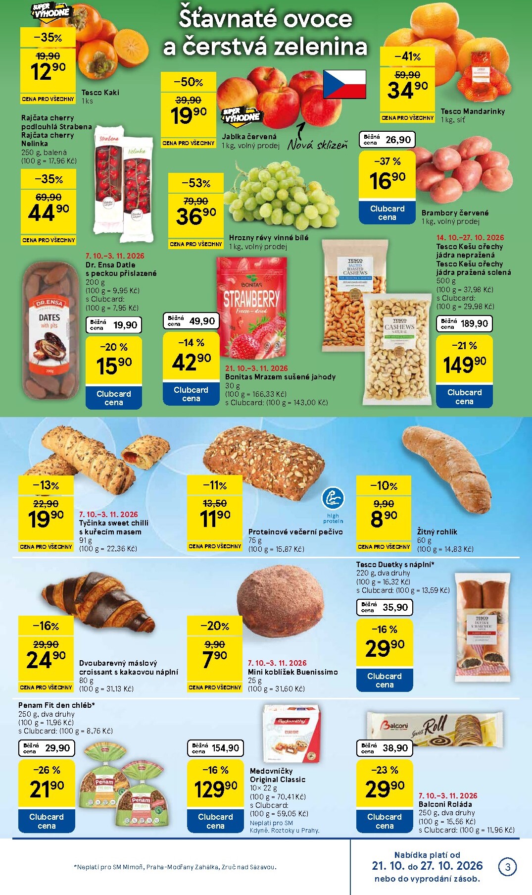 tesco - Budoucí Tesco supermarket leták platný od středy 21.10.2026 do úterý 27.10.2026 - page: 3