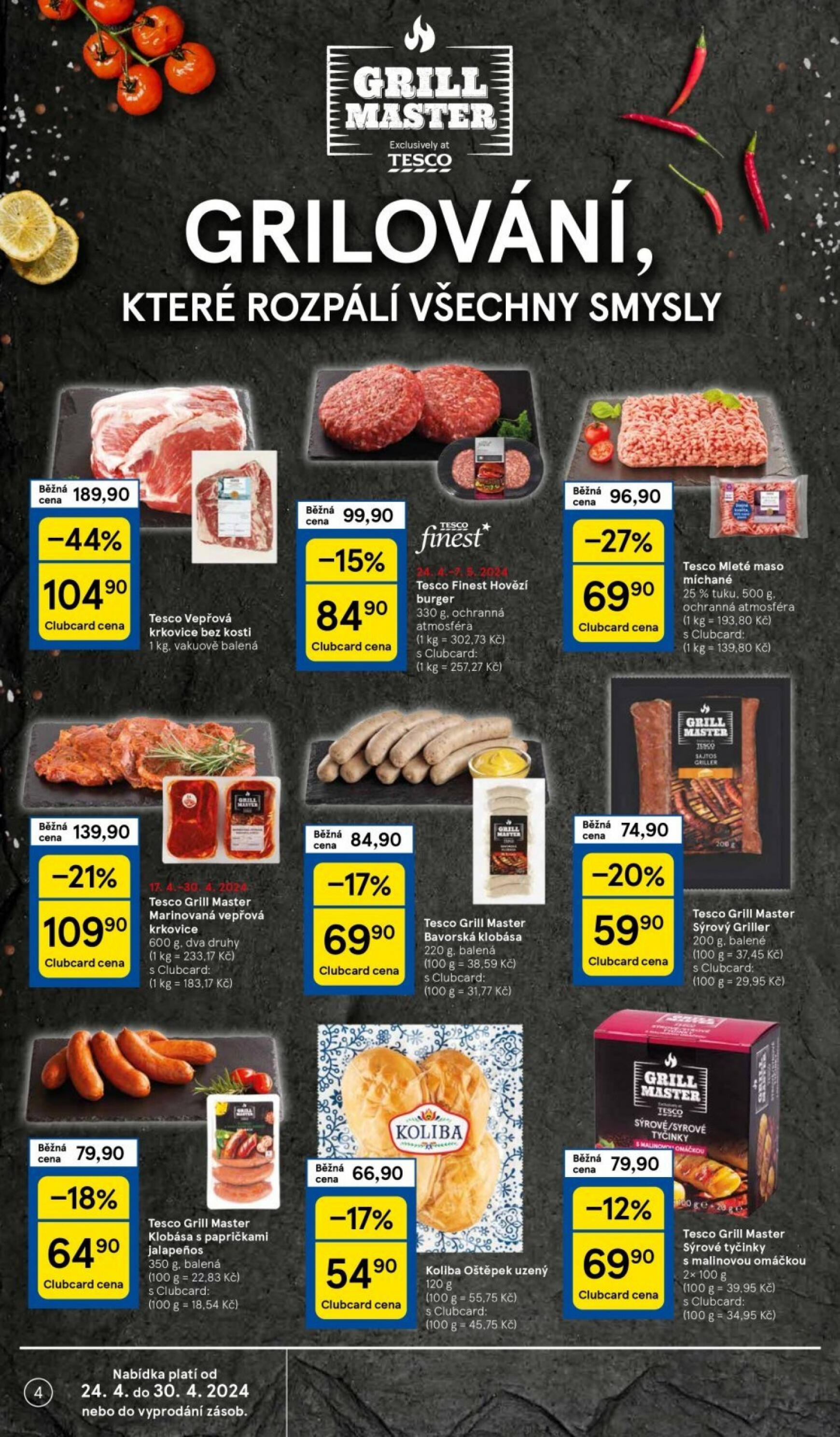 tesco - Leták Tesco supermarket aktuální 24.04. - 30.04. - page: 4