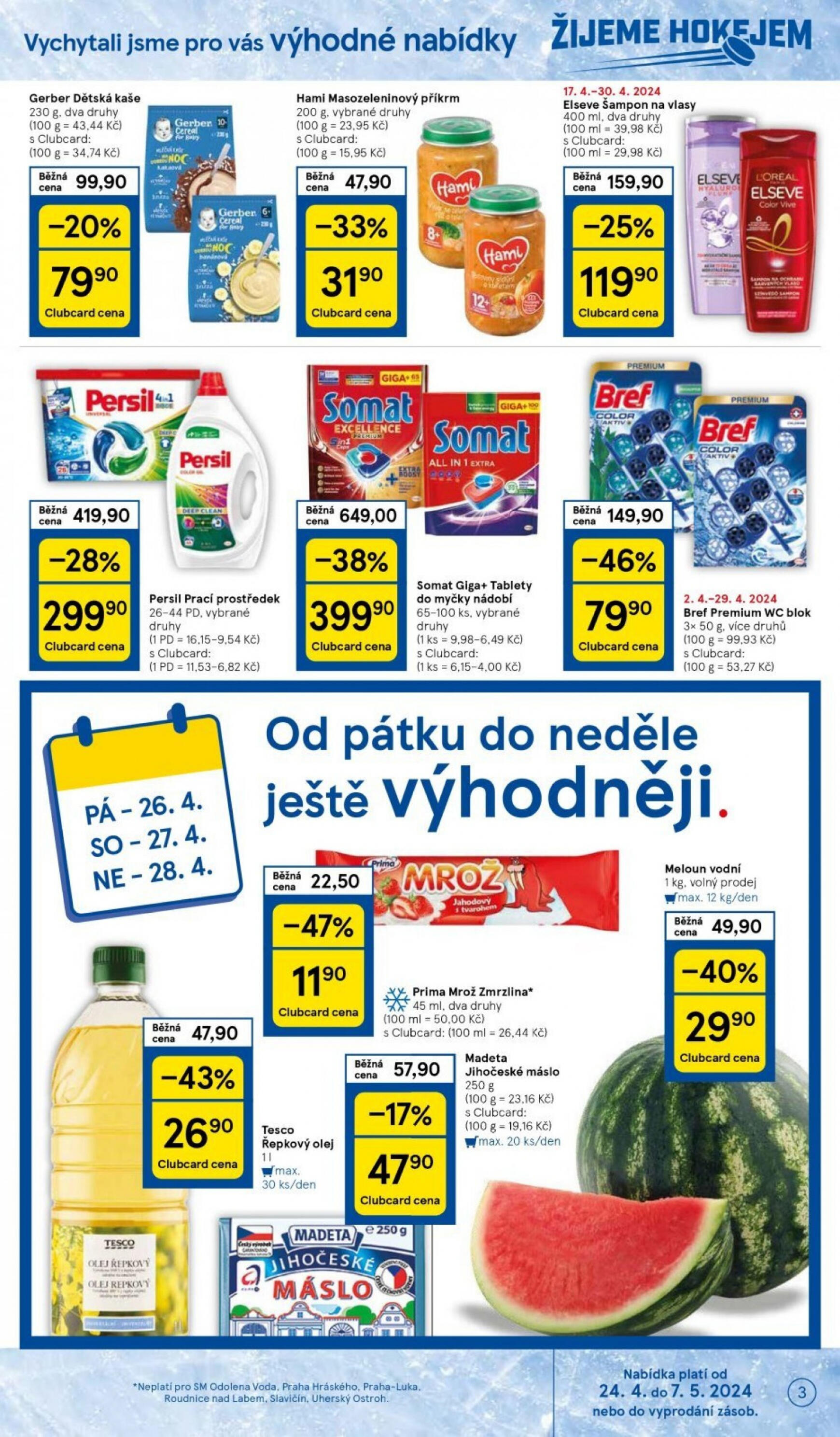 tesco - Leták Tesco supermarket aktuální 24.04. - 30.04. - page: 3