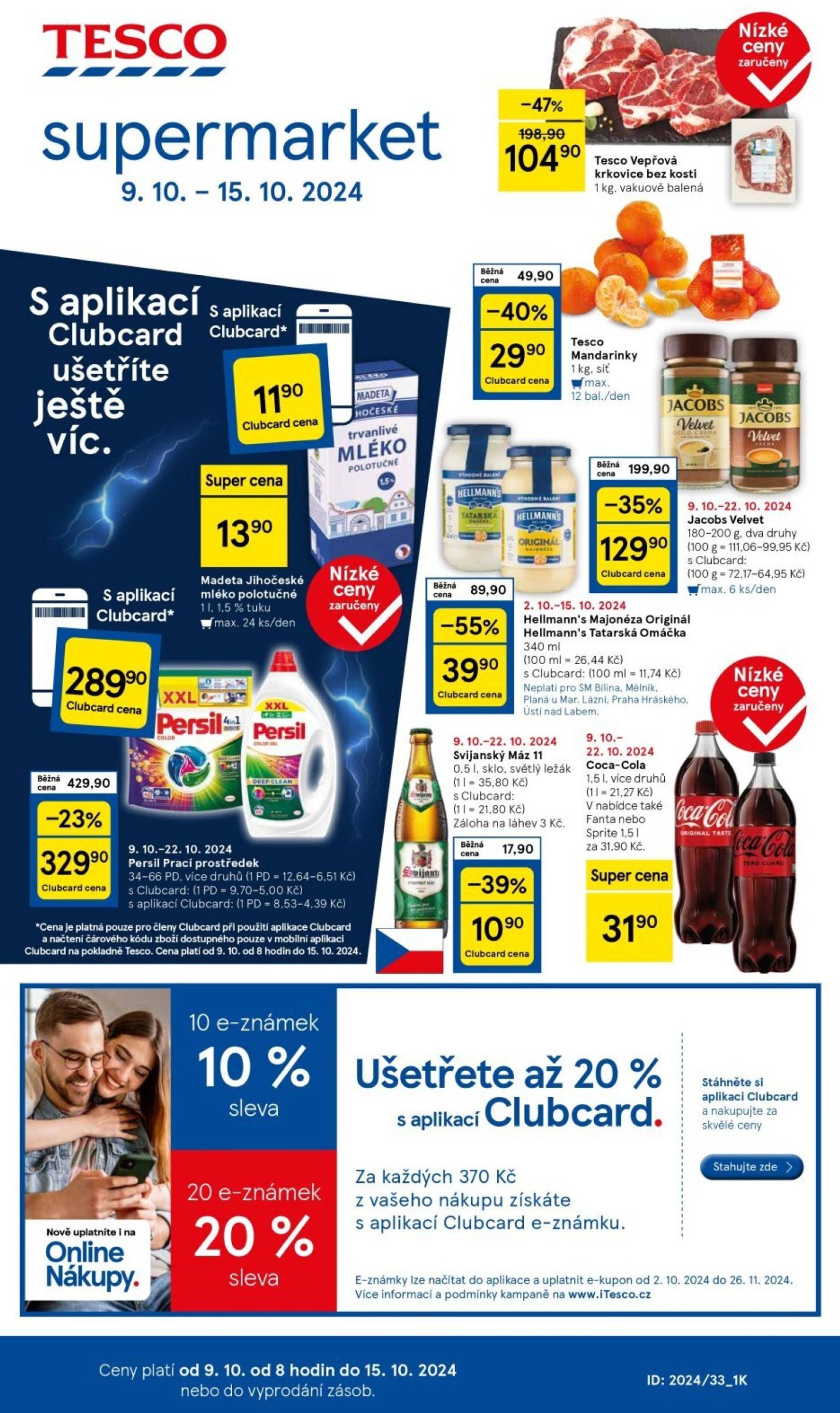 tesco - Leták Tesco Supermarket od 09.10. do 15.10. - page: 1