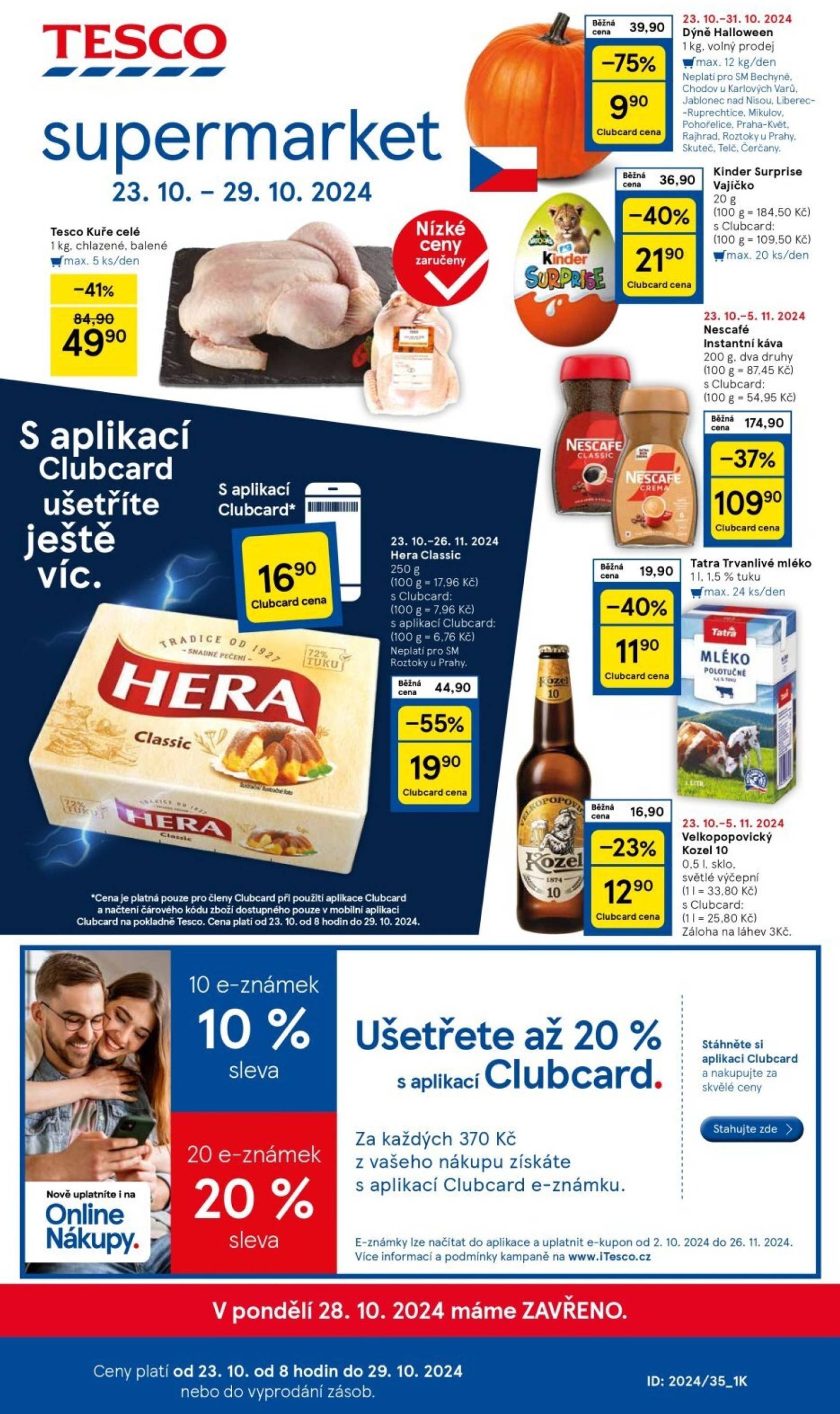 tesco - Leták Tesco Supermarket od 23.10. do 29.10.