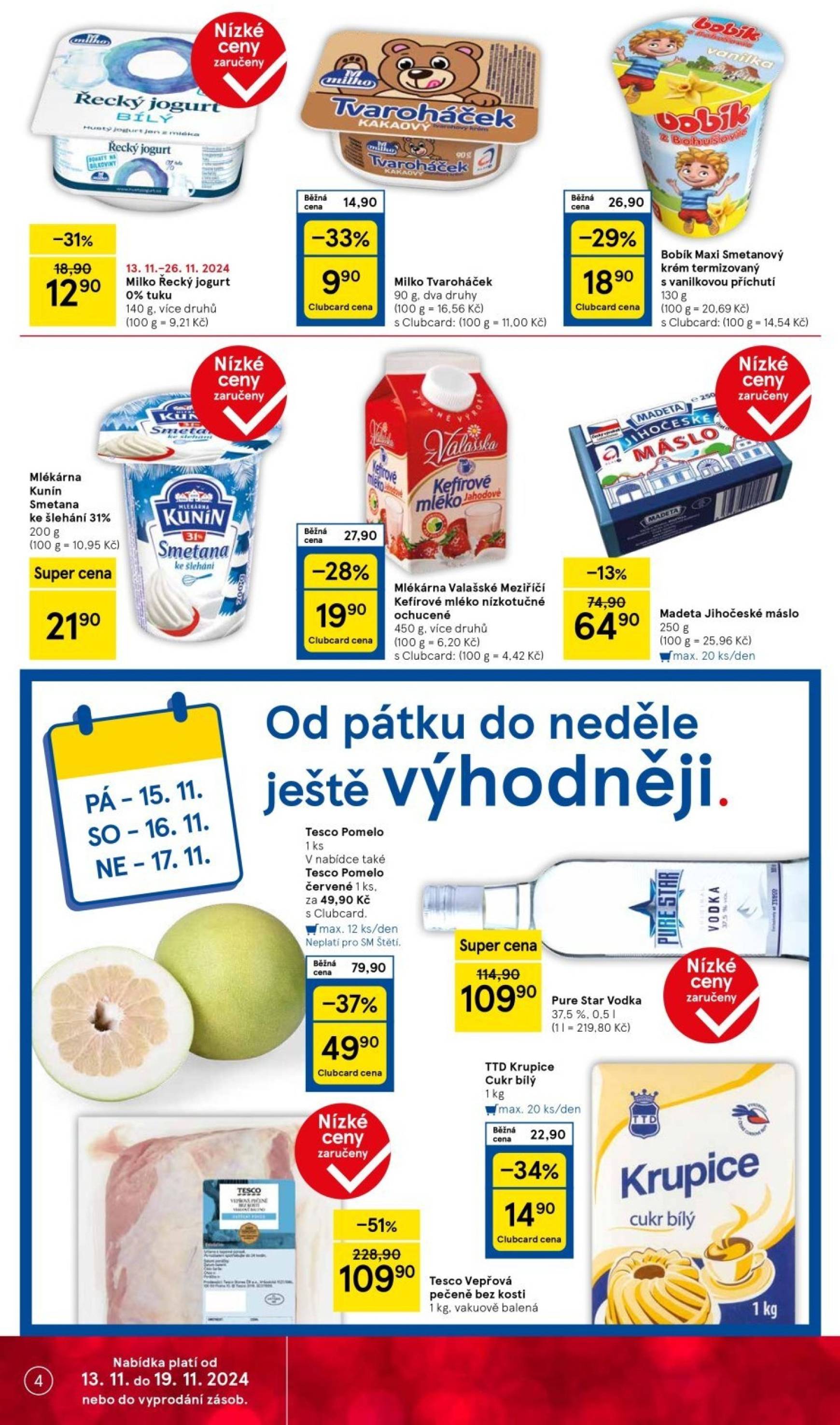 tesco - Leták Tesco Supermarket od 13.11. do 19.11. - page: 4