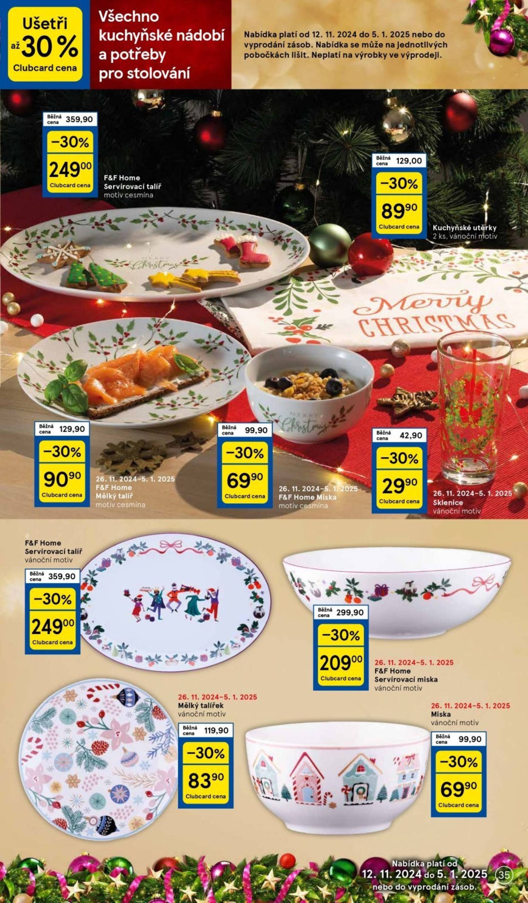 tesco - Leták Tesco - Vánoční inspirace od 26.11. do 24.12. - page: 35