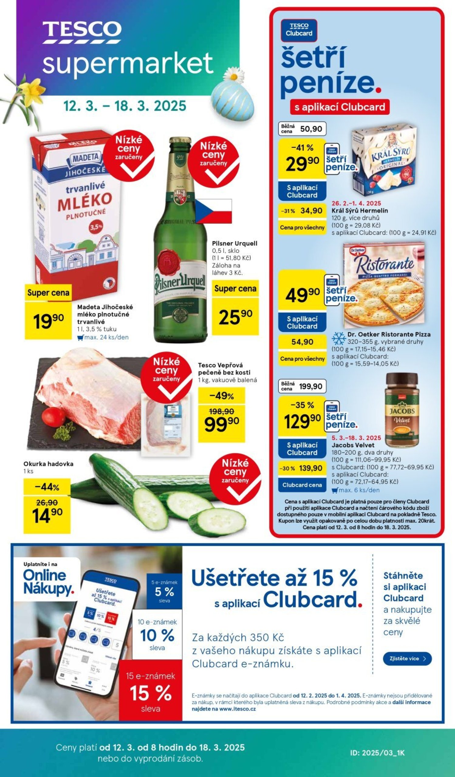 tesco - Leták Tesco supermarket od 12.03. do 20.03. - page: 1