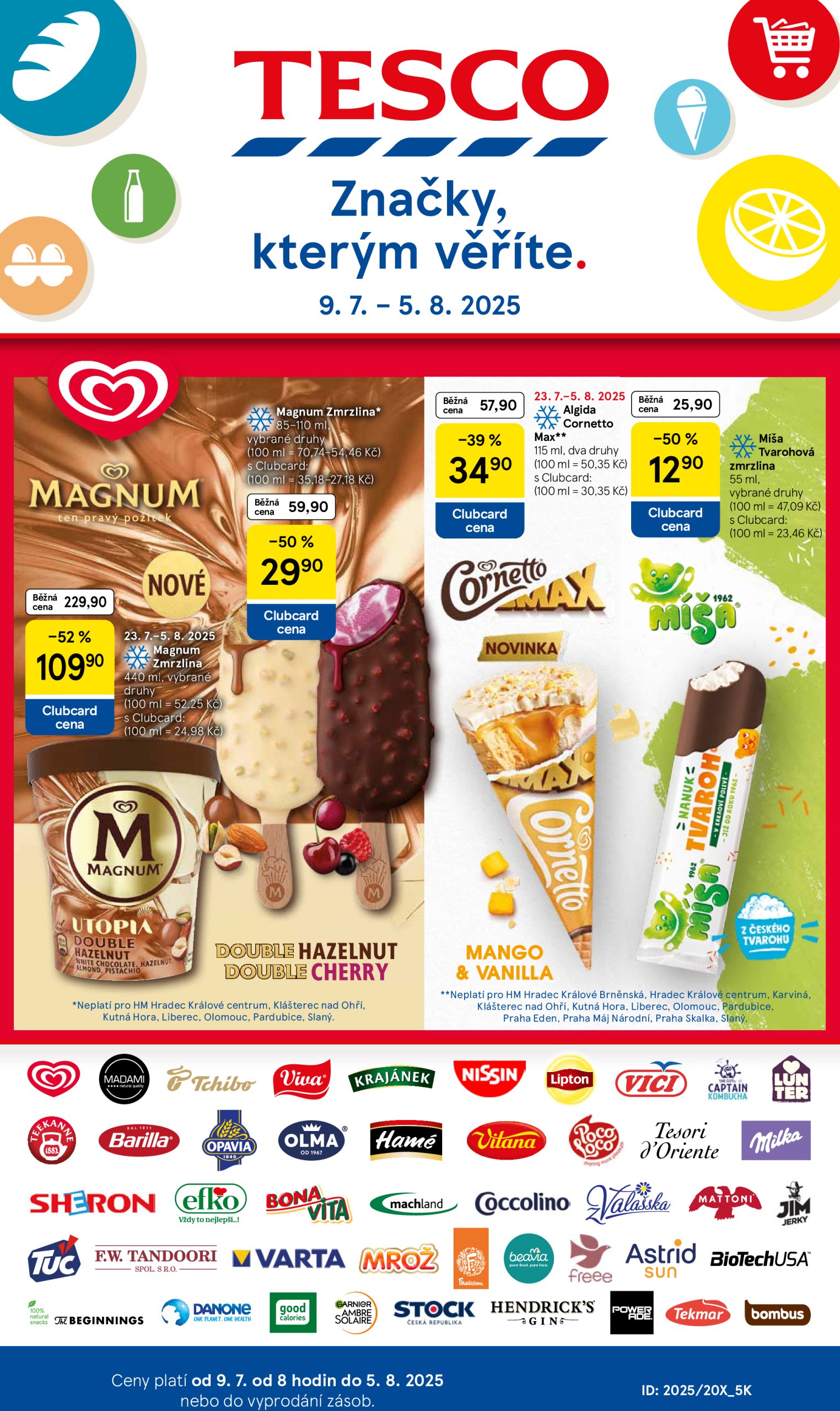 tesco - Leták Tesco - Značky, kterým věříte od 09.07. do 05.08.