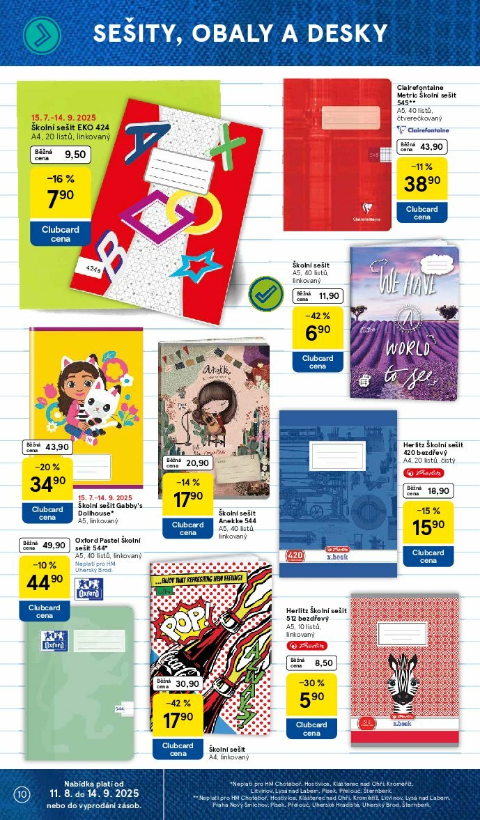 tesco - Leták Tesco - Zpátky do školy od 11.08. do 14.09. - page: 10