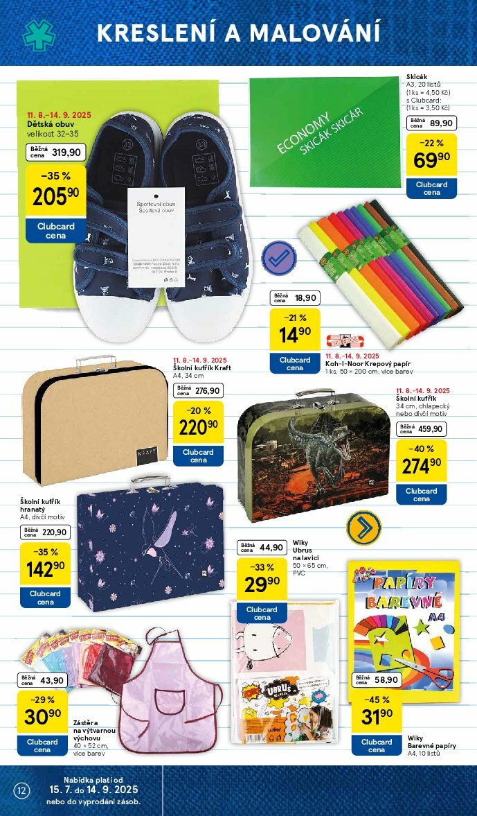tesco - Leták Tesco - Zpátky do školy od 11.08. do 14.09. - page: 12