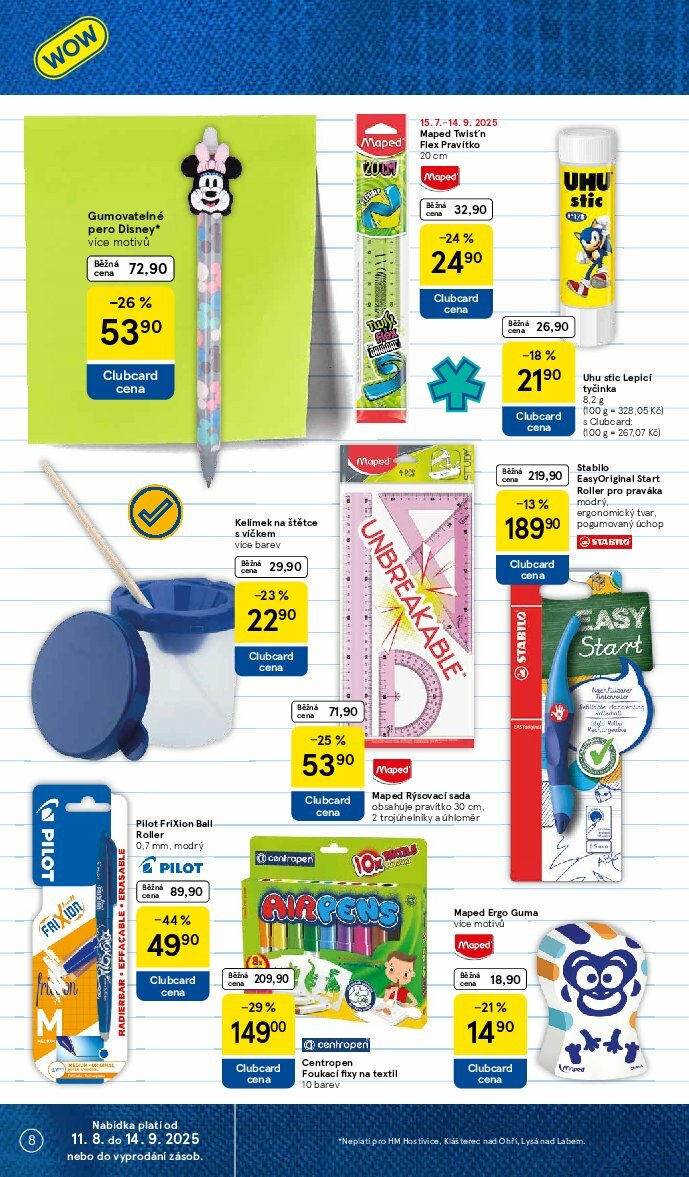 tesco - Leták Tesco - Zpátky do školy od 11.08. do 14.09. - page: 8