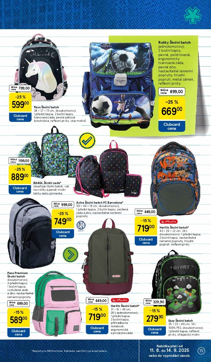 tesco - Leták Tesco - Zpátky do školy od 11.08. do 14.09. - page: 15