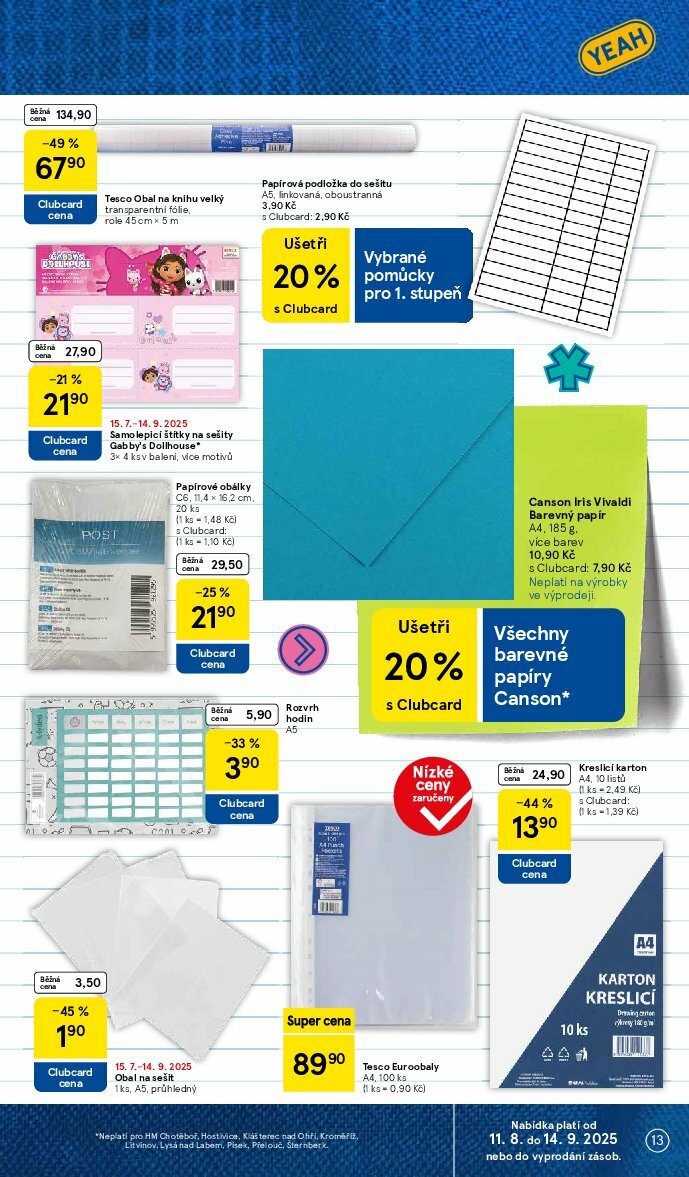 tesco - Leták Tesco - Zpátky do školy od 11.08. do 14.09. - page: 13