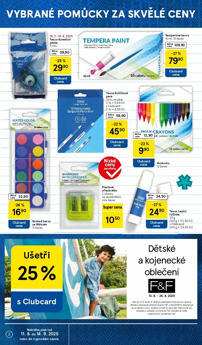 tesco - Leták Tesco - Zpátky do školy od 11.08. do 14.09. - page: 2