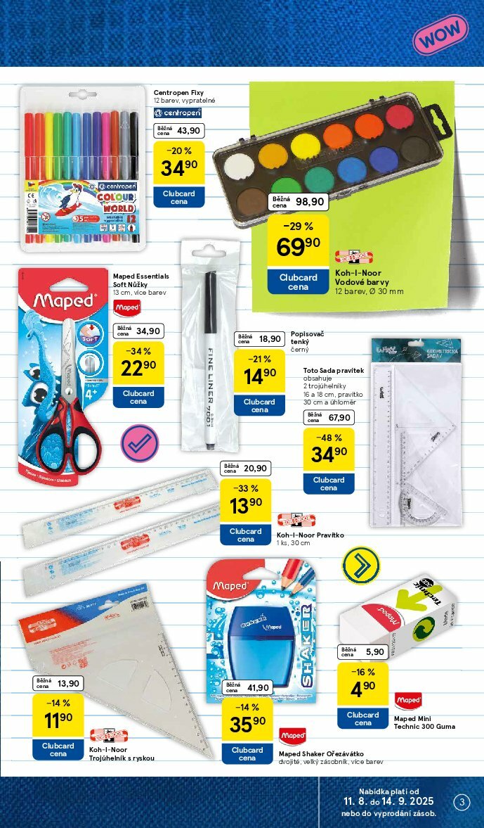 tesco - Leták Tesco - Zpátky do školy od 11.08. do 14.09. - page: 3