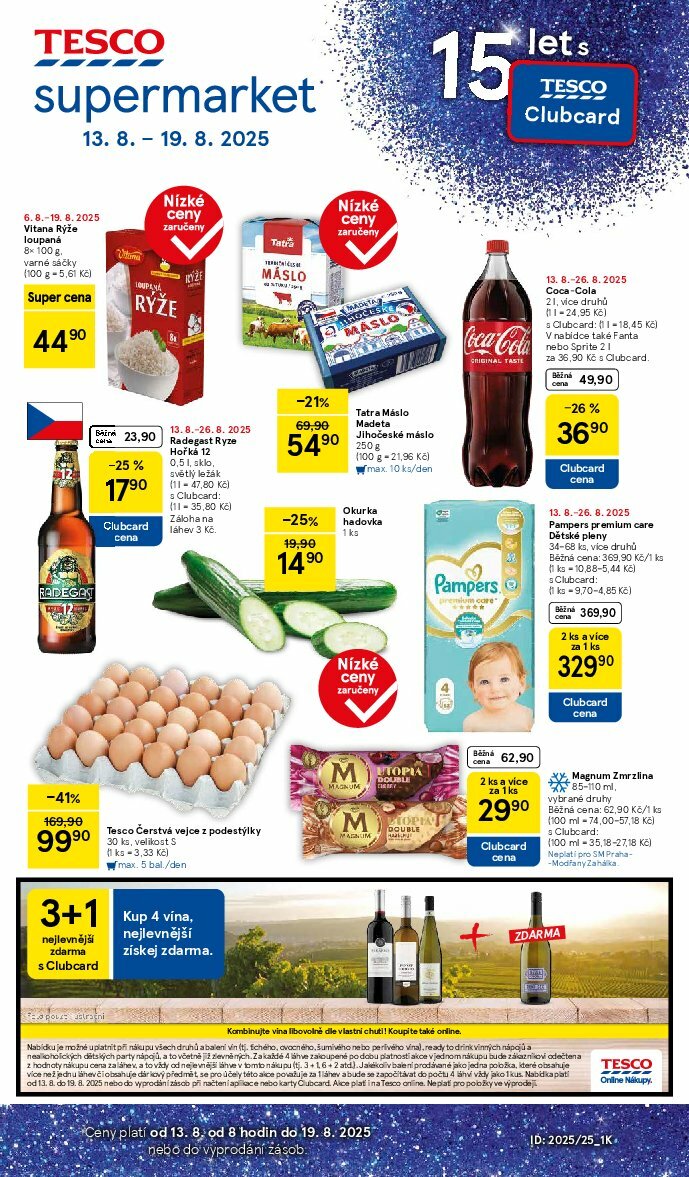 tesco - Leták Tesco supermarket od 13.08. do 19.08.