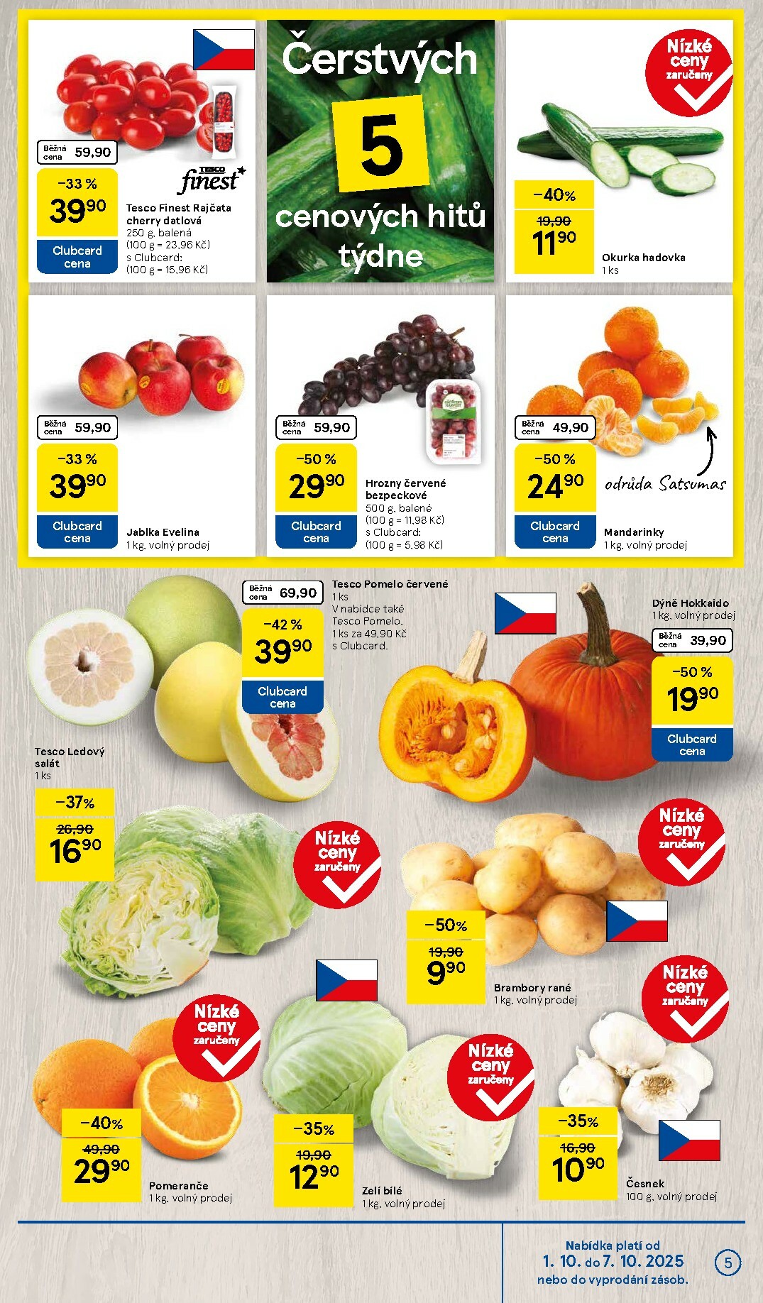 tesco - Leták Tesco od 01.10. do 07.10. - page: 5