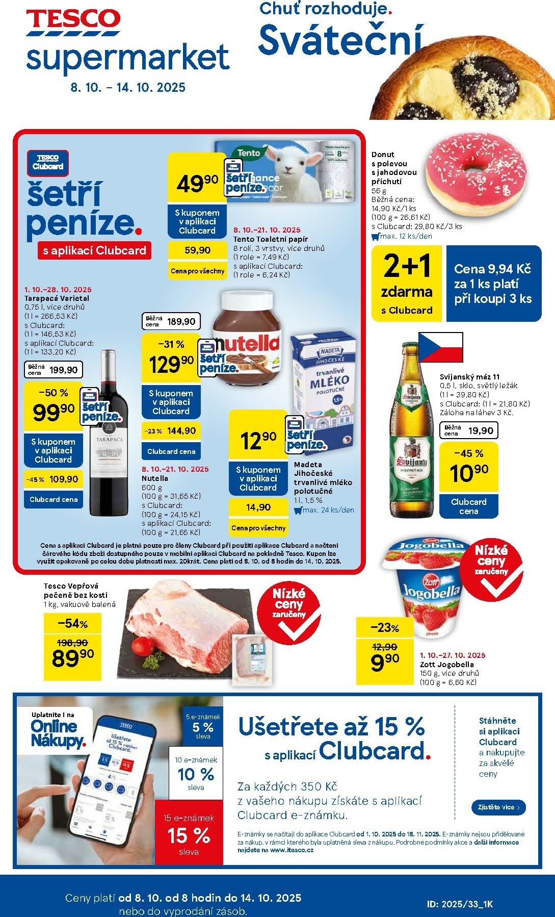 tesco - Aktuální leták Tesco supermarket od 08.10. do 14.10.