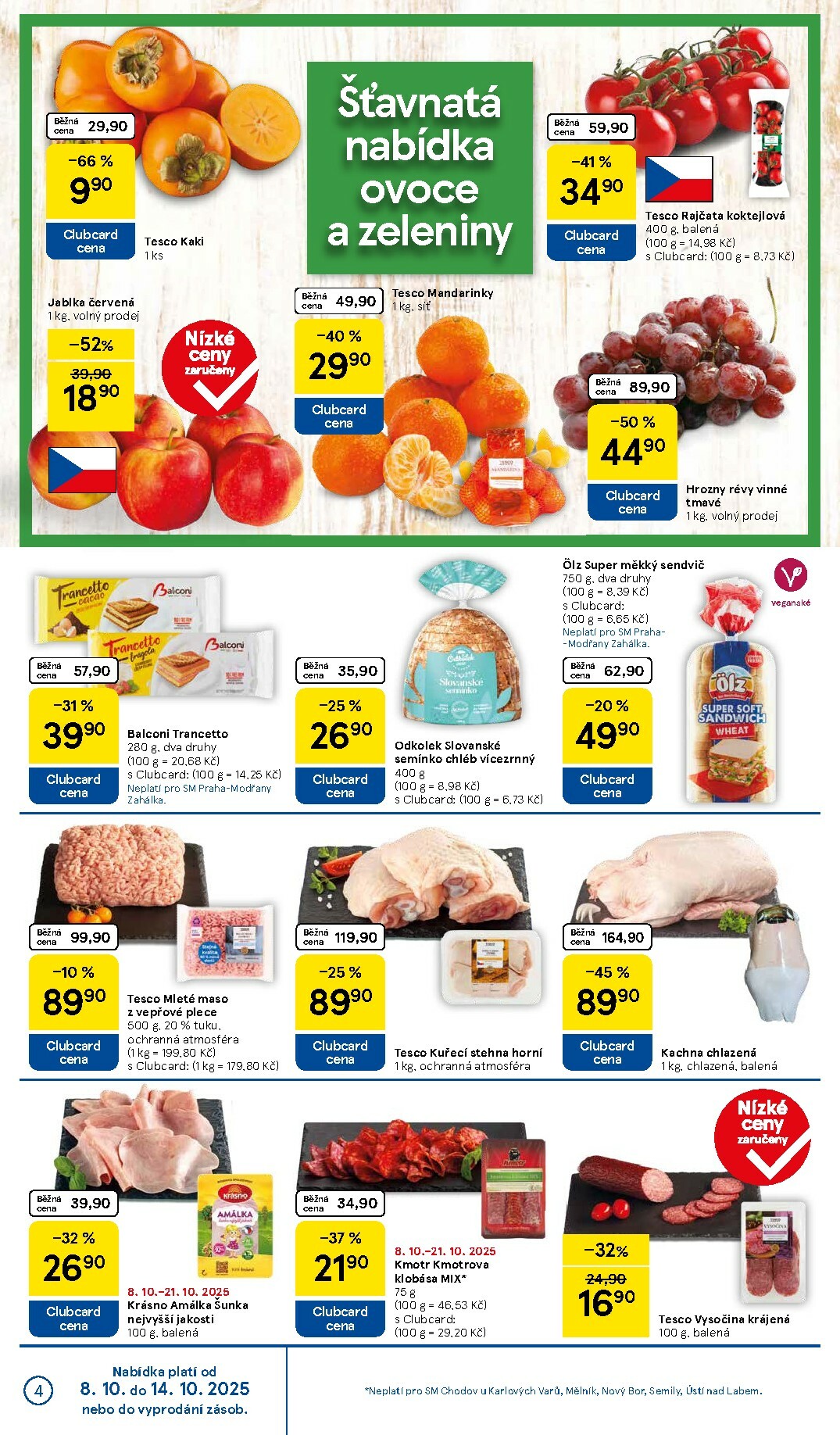 tesco - Aktuální leták Tesco supermarket od 08.10. do 14.10. - page: 4