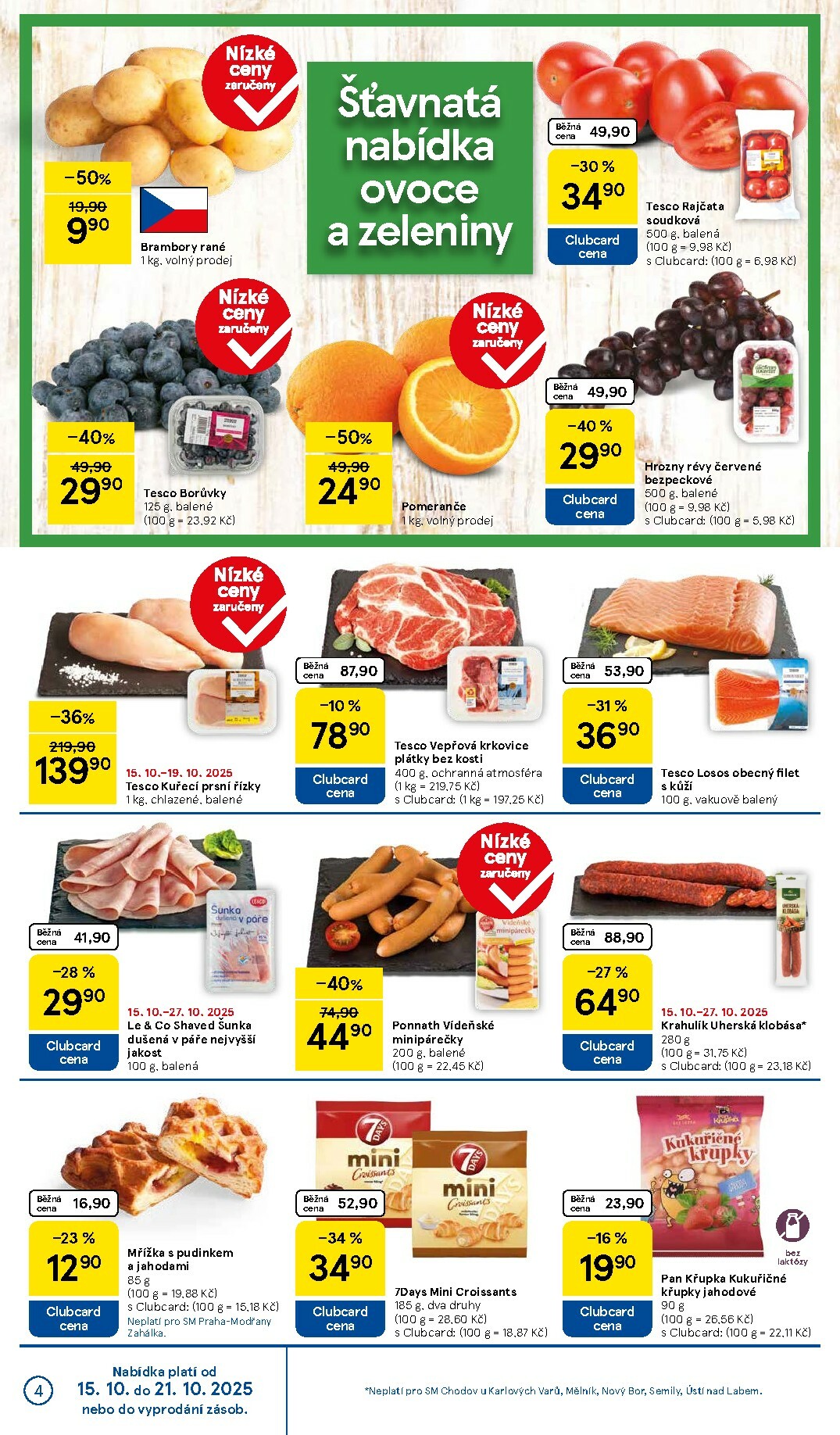 tesco - Aktuální leták Tesco supermarket od 15.10. do 21.10. - page: 4