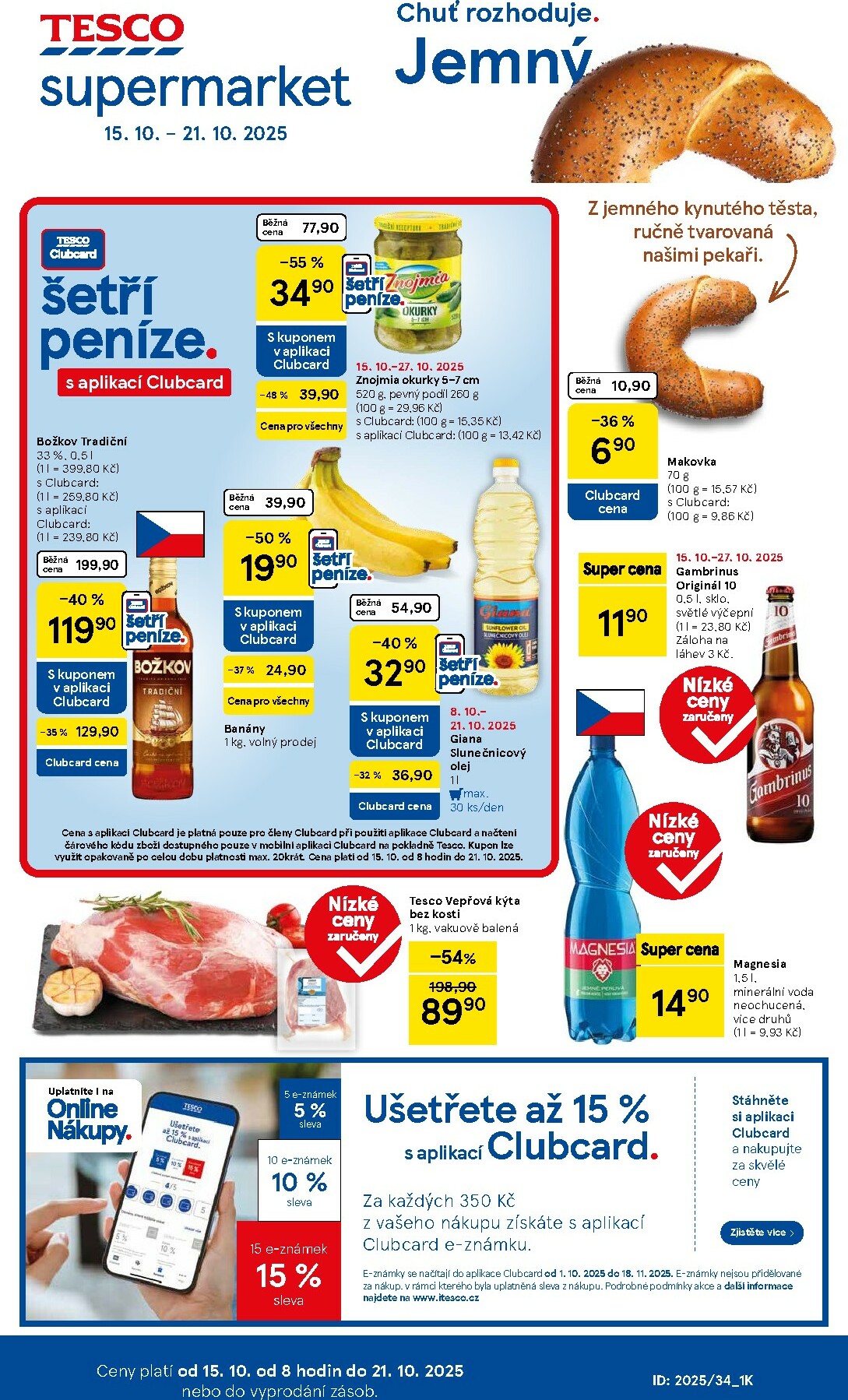 tesco - Aktuální leták Tesco supermarket od 15.10. do 21.10.