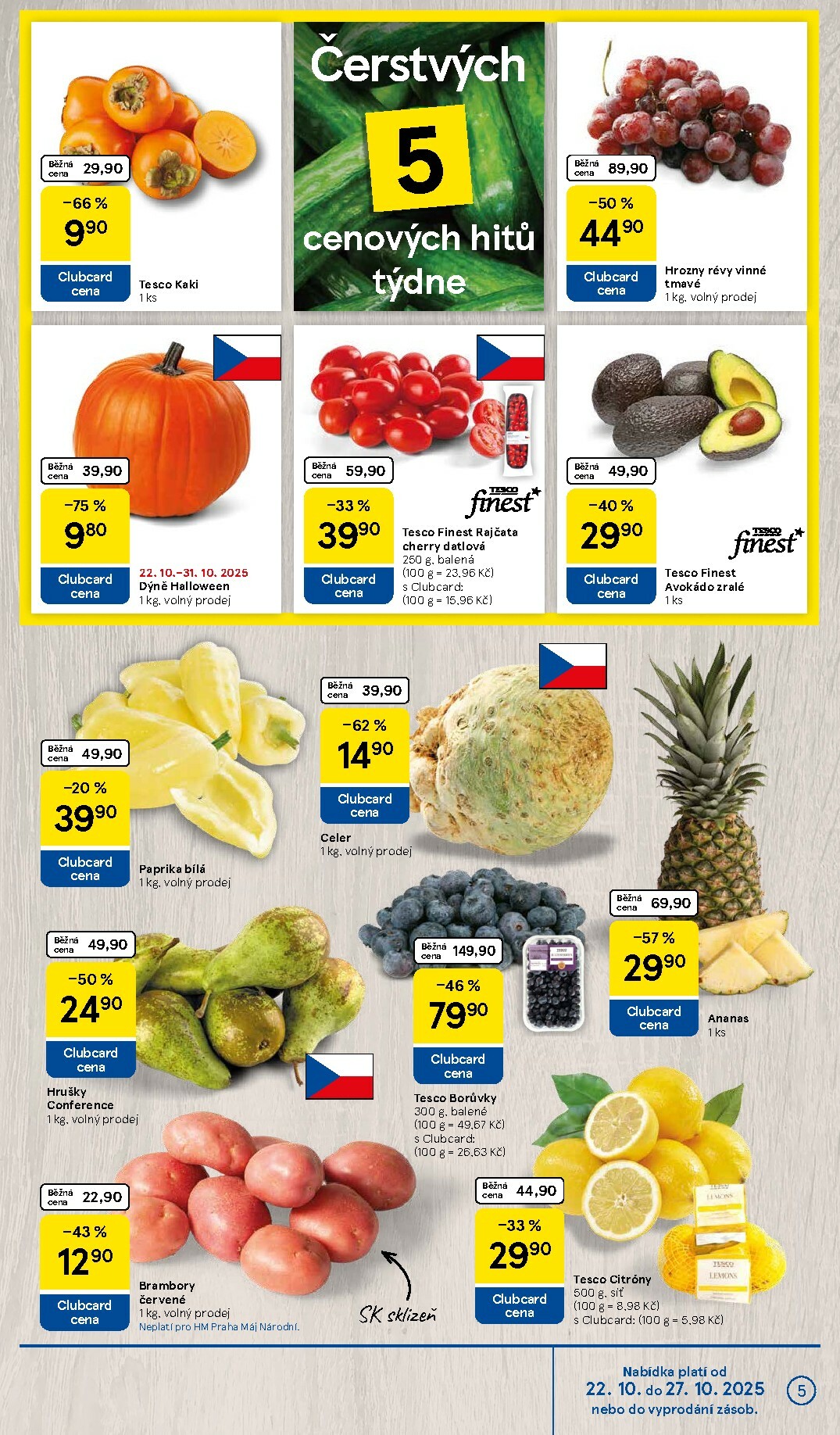 tesco - Aktuální leták Tesco od 22.10. do 28.10. - page: 5
