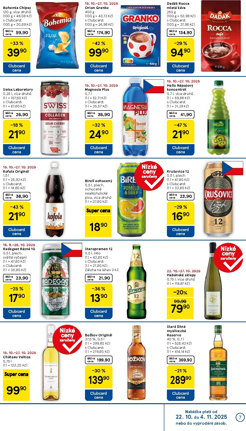 tesco - Aktuální leták Tesco supermarket od 22.10. do 27.10. - page: 7