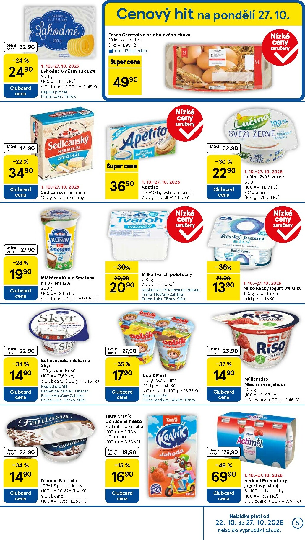 tesco - Aktuální leták Tesco supermarket od 22.10. do 27.10. - page: 5
