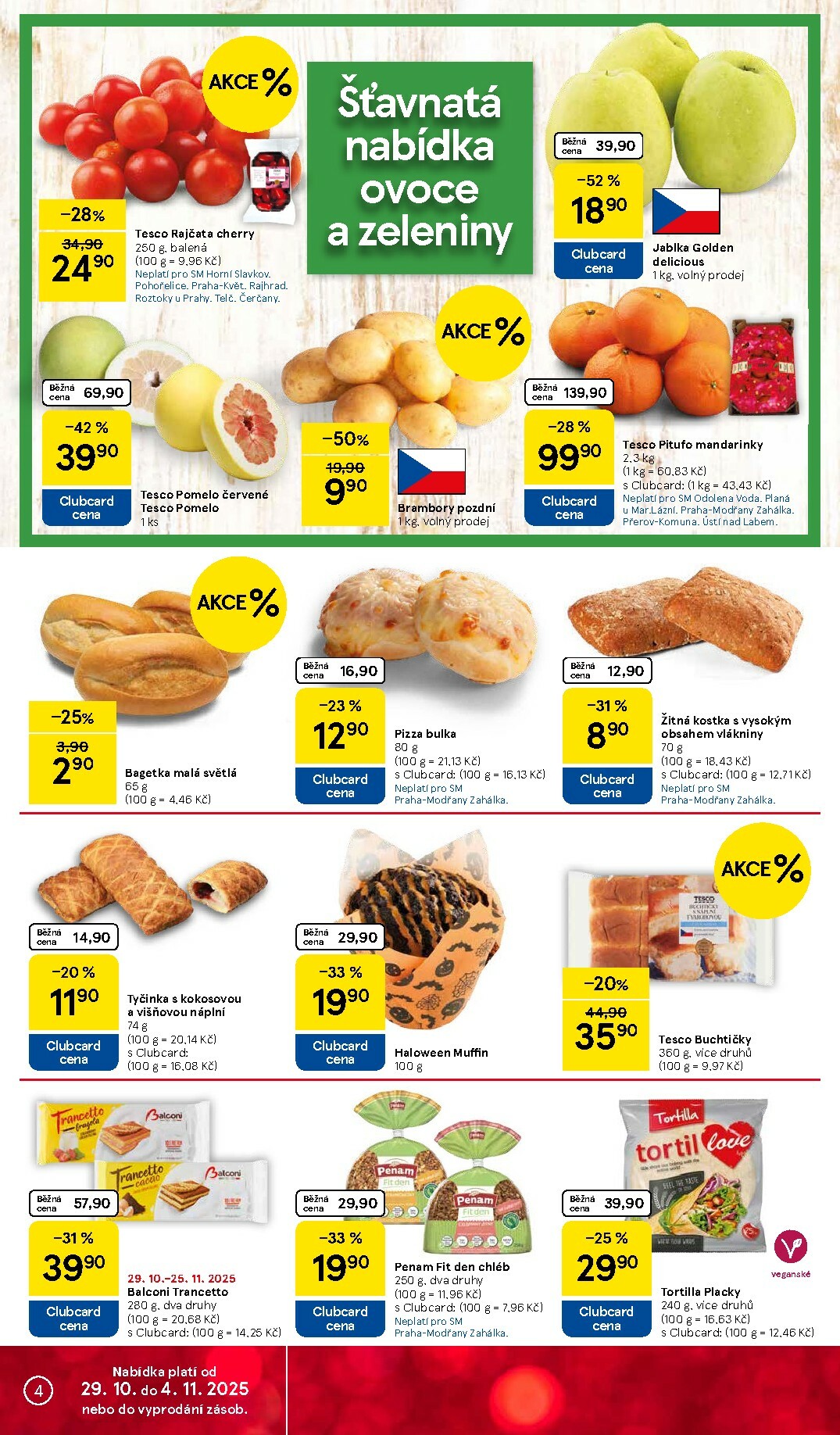 tesco - Aktuální leták Tesco supermarket od 29.10. do 04.11. - page: 4