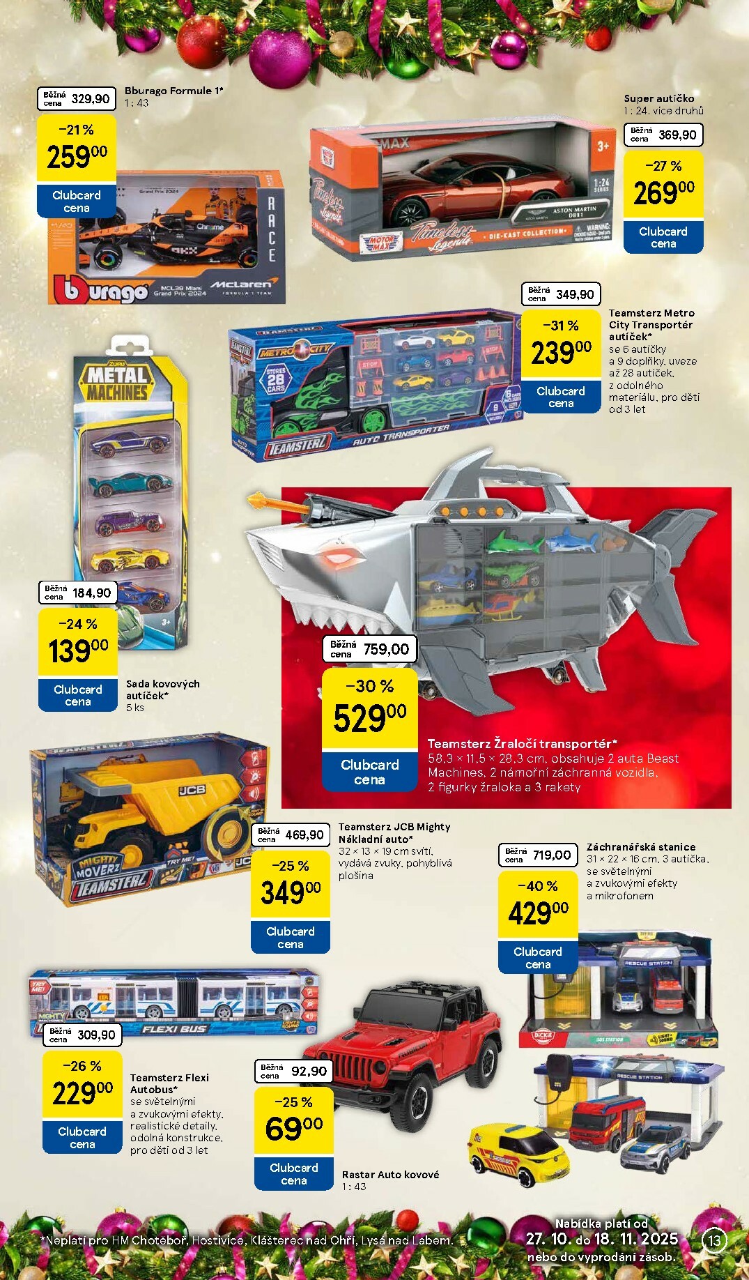 tesco - Aktuální leták Tesco - Vánoční katalog hraček od 27.10. do 18.11. - page: 13