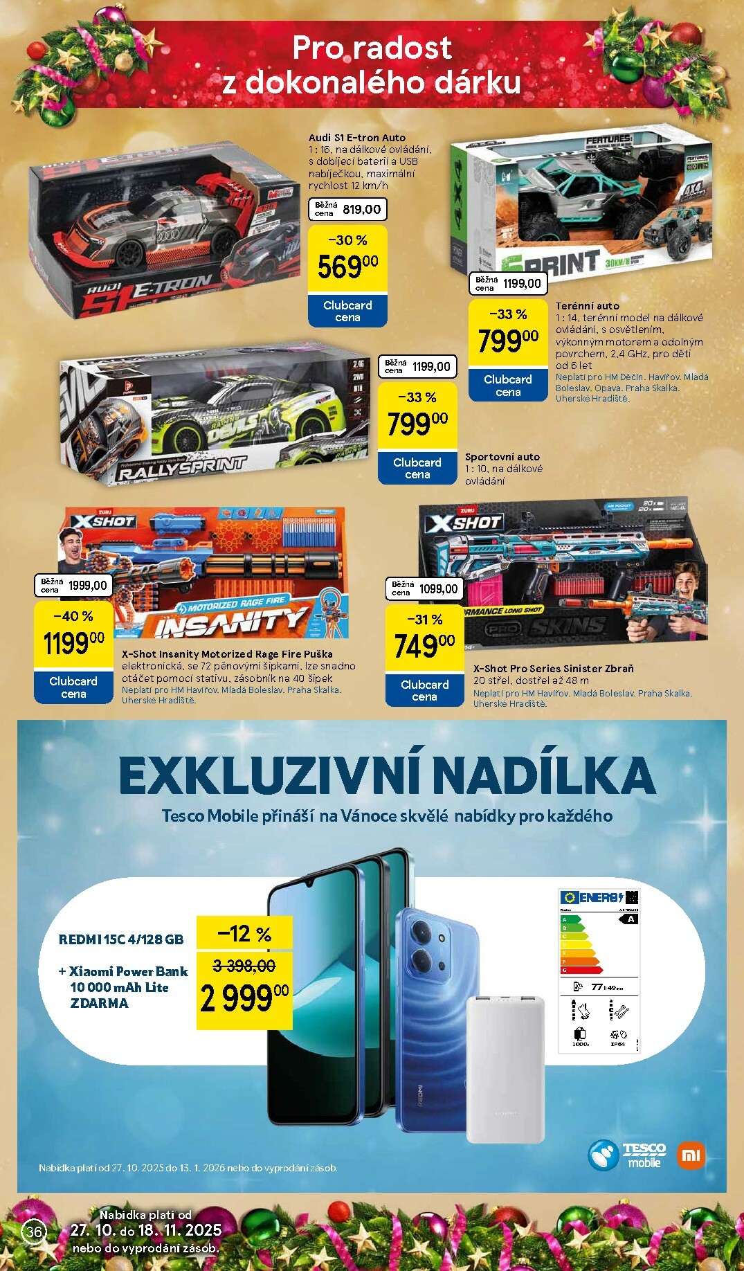 tesco - Aktuální leták Tesco - Vánoční katalog hraček od 27.10. do 18.11. - page: 36