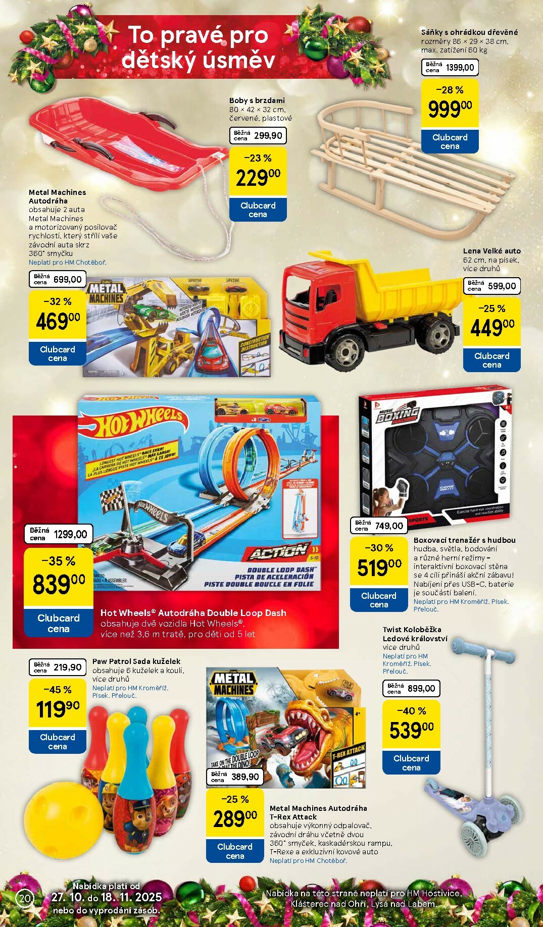 tesco - Aktuální leták Tesco - Vánoční katalog hraček od 27.10. do 18.11. - page: 20