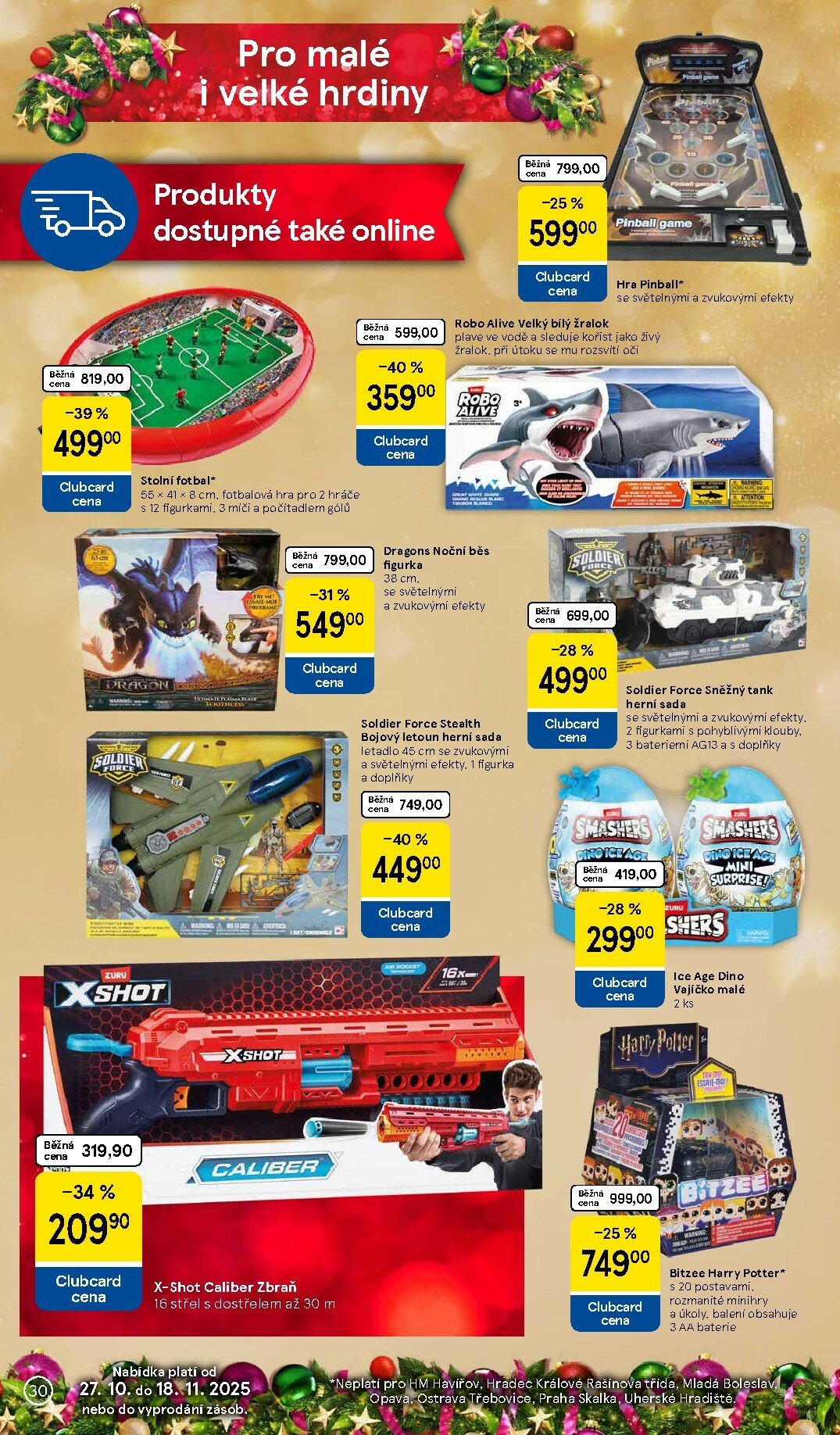 tesco - Aktuální leták Tesco - Vánoční katalog hraček od 27.10. do 18.11. - page: 30