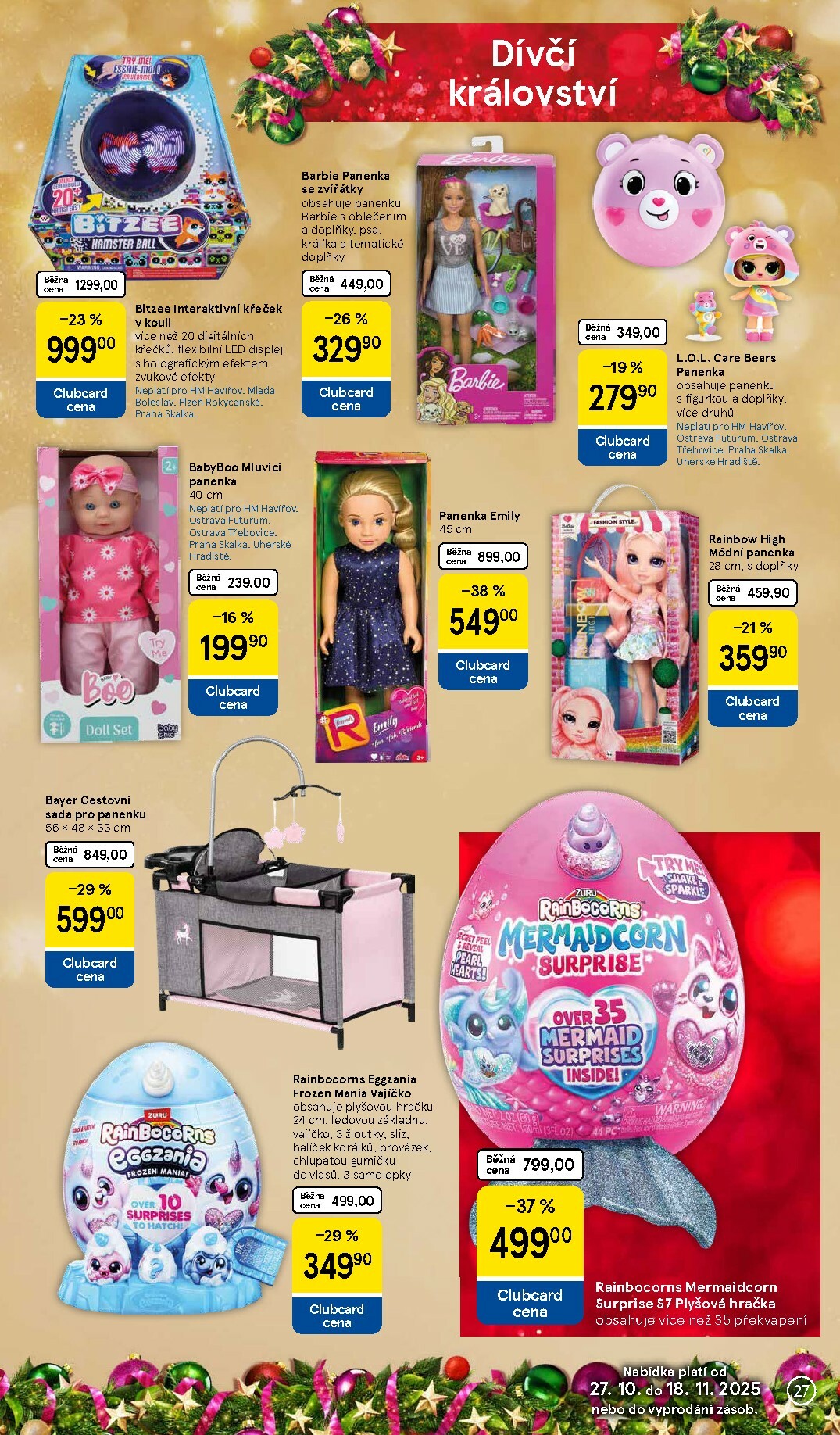 tesco - Aktuální leták Tesco - Vánoční katalog hraček od 27.10. do 18.11. - page: 27