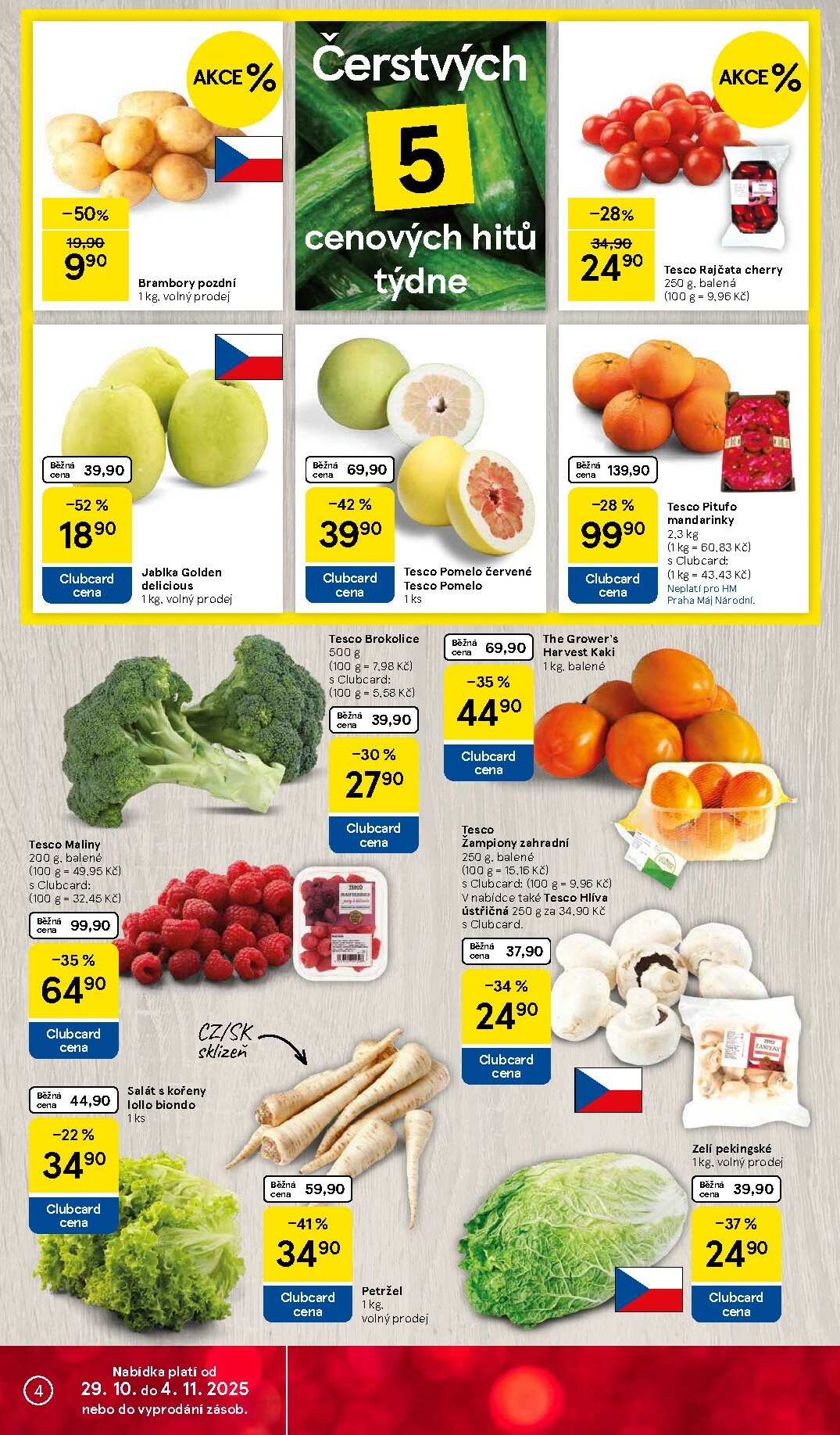 tesco - Aktuální leták Tesco od 29.10. do 04.11. - page: 4