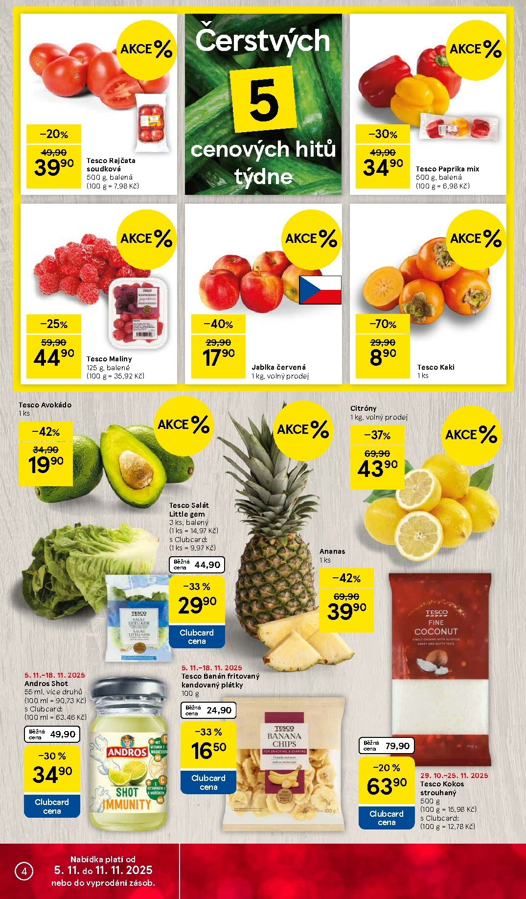 tesco - Aktuální leták Tesco od 05.11. do 11.11. - page: 4
