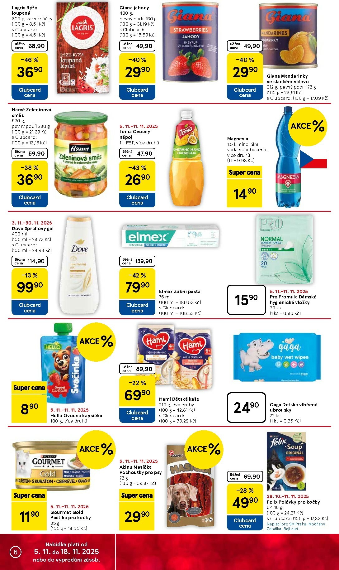 tesco - Aktuální leták Tesco supermarket od 05.11. do 11.11. - page: 6