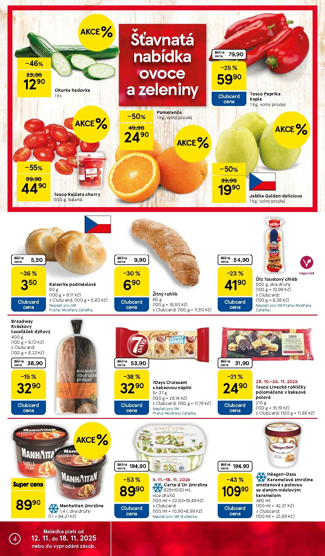 tesco - Aktuální leták Tesco supermarket od 12.11. do 18.11. - page: 4