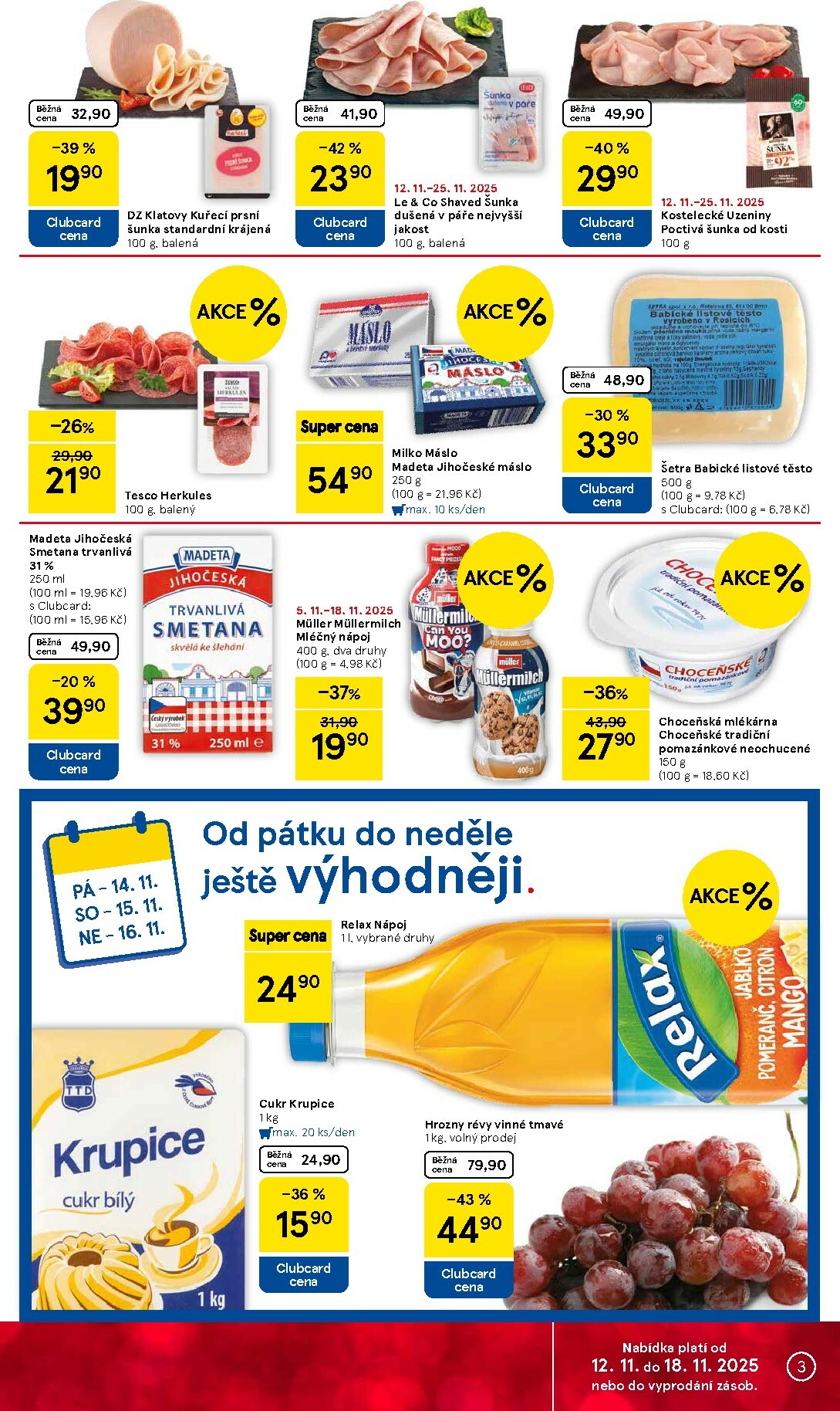 tesco - Aktuální leták Tesco supermarket od 12.11. do 18.11. - page: 3