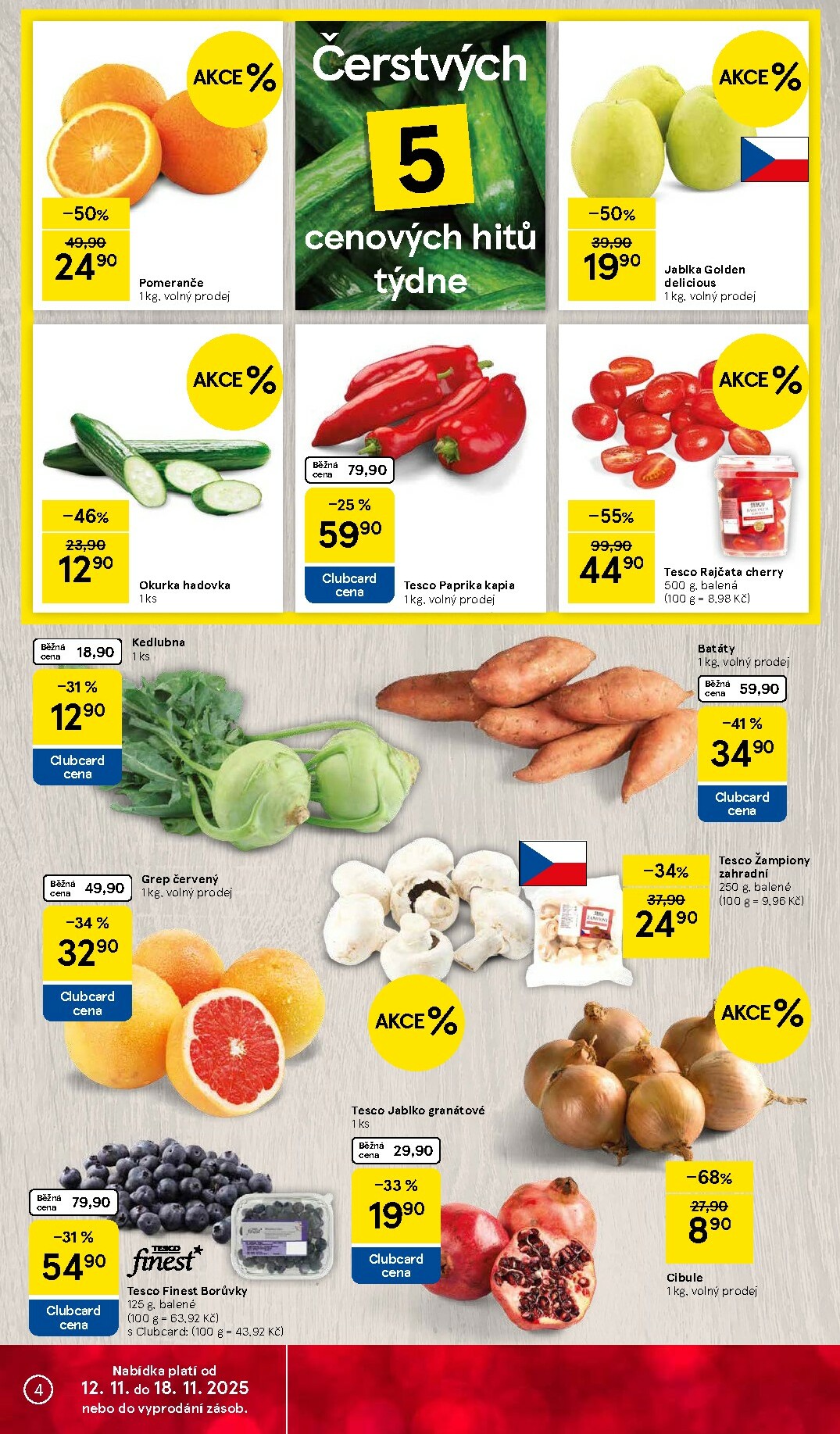 tesco - Aktuální leták Tesco od 12.11. do 18.11. - page: 4