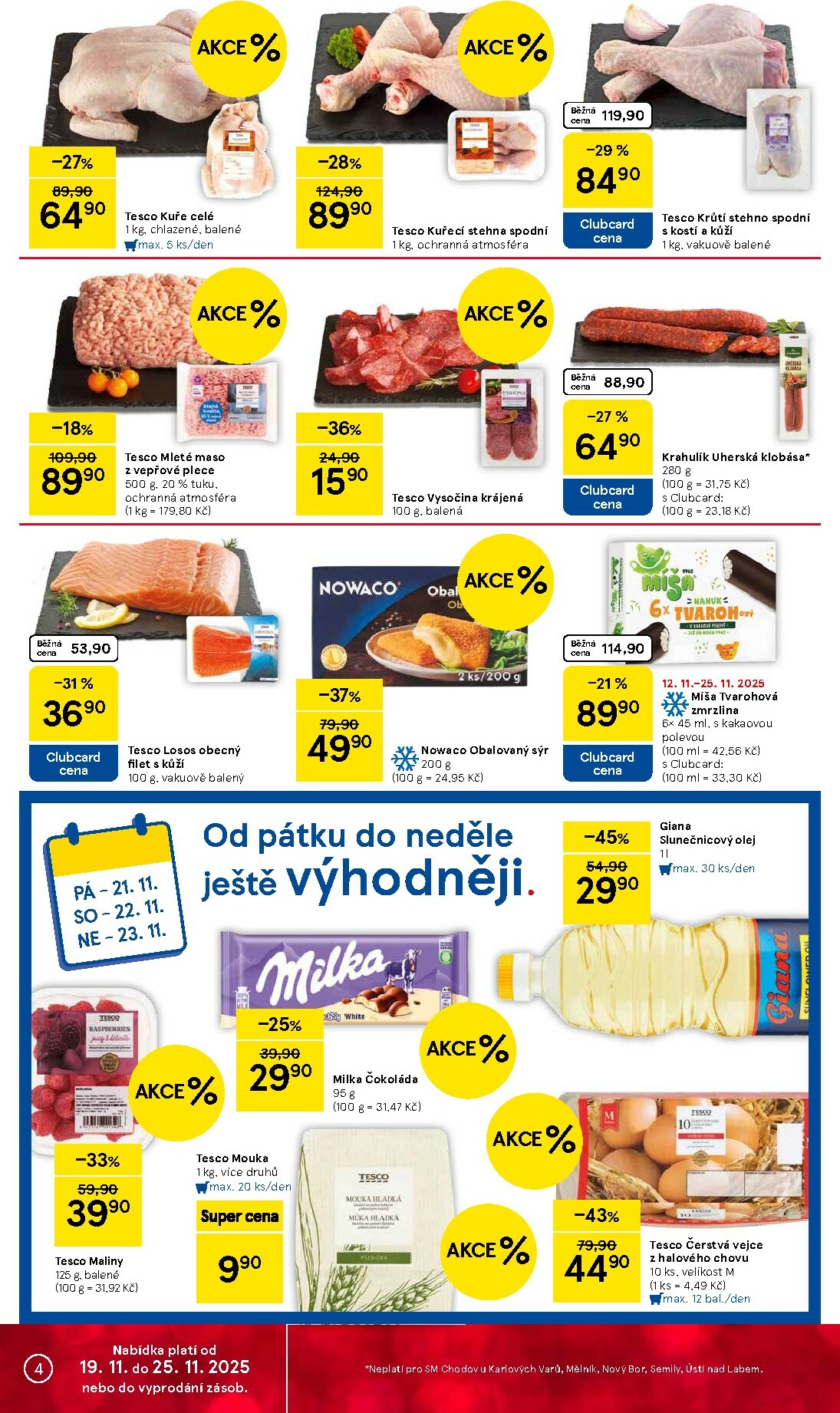 tesco - Aktuální leták Tesco supermarket od 19.11. do 25.11. - page: 4