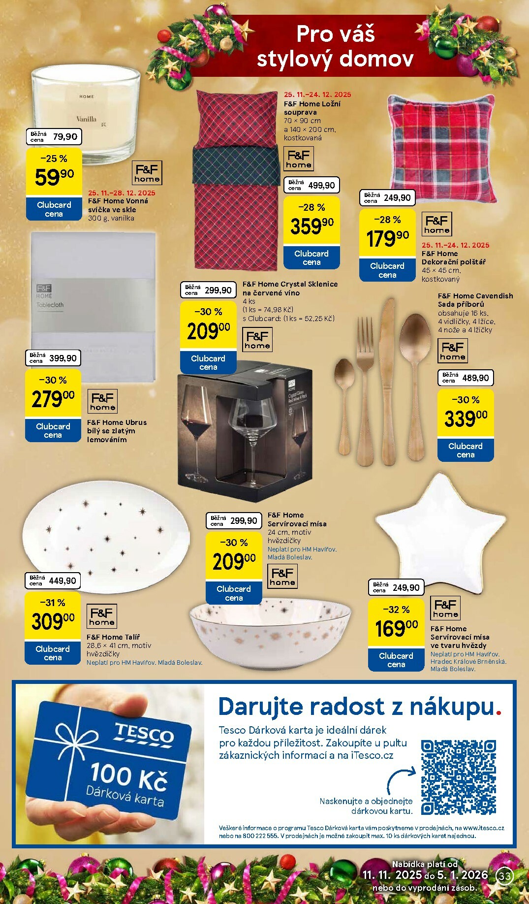 tesco - Aktuální leták Tesco - Vánoční katalog od 25.11. do 24.12. - page: 33