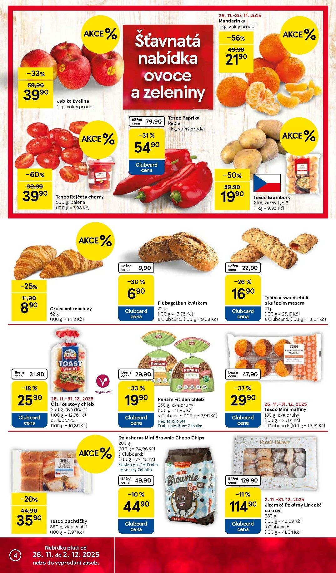 tesco - Aktuální leták Tesco supermarket - Black Weeks od 26.11. do 02.12. - page: 4