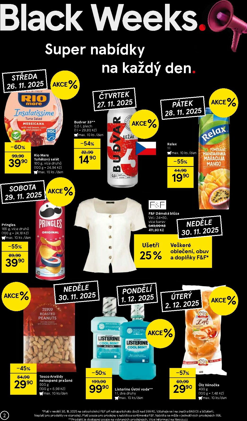 tesco - Aktuální leták Tesco supermarket - Black Weeks od 26.11. do 02.12. - page: 2