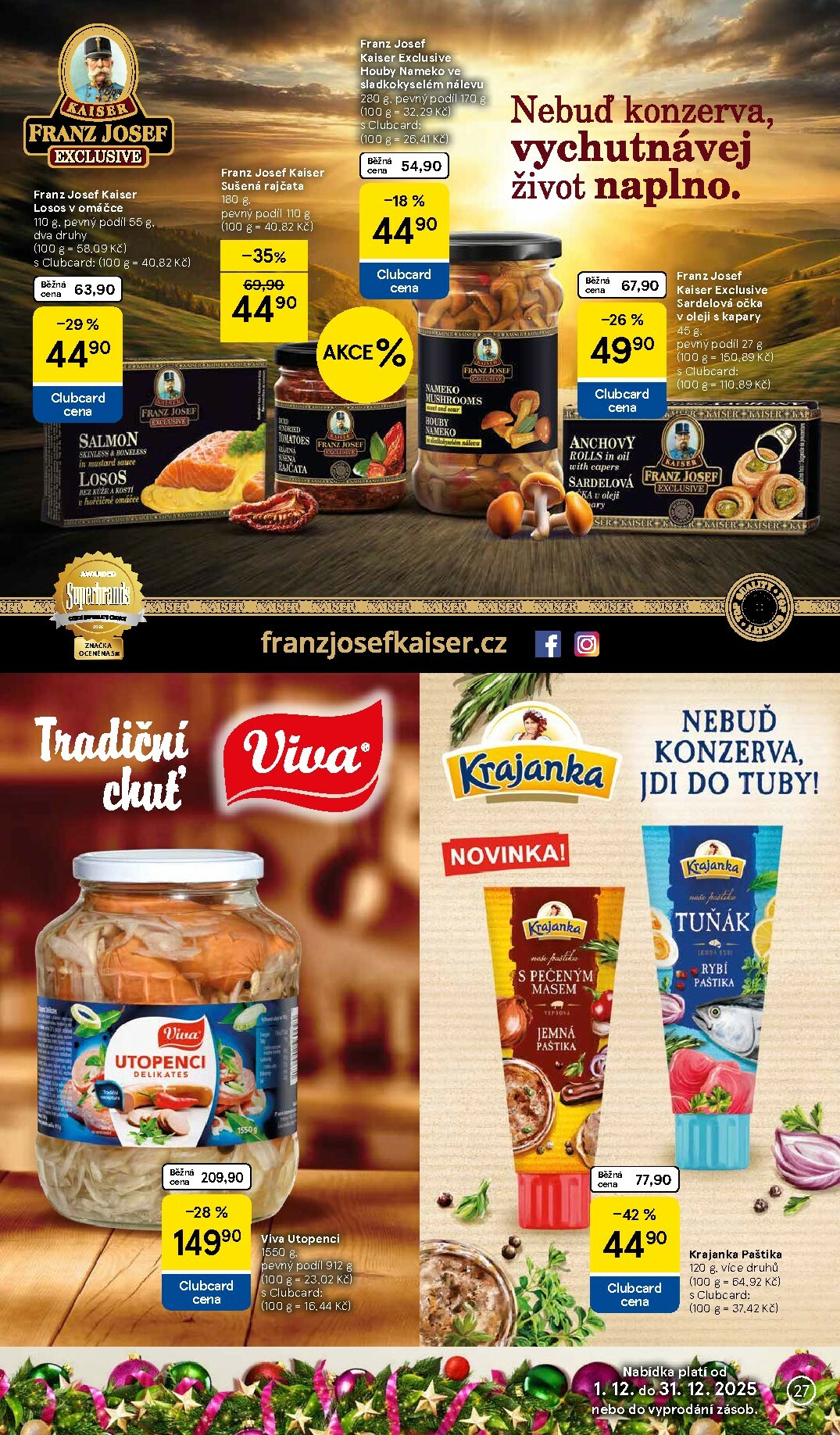 tesco - Aktuální leták Tesco - Delikatesy pro slavnostní chvíle od 01.12. do 31.12. - page: 27