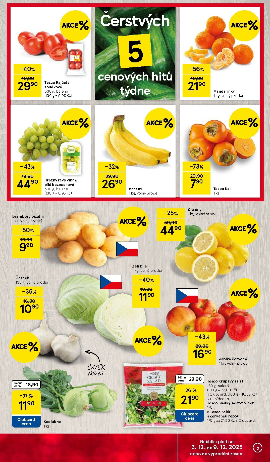 tesco - Aktuální leták Tesco od 03.12. do 09.12. - page: 5
