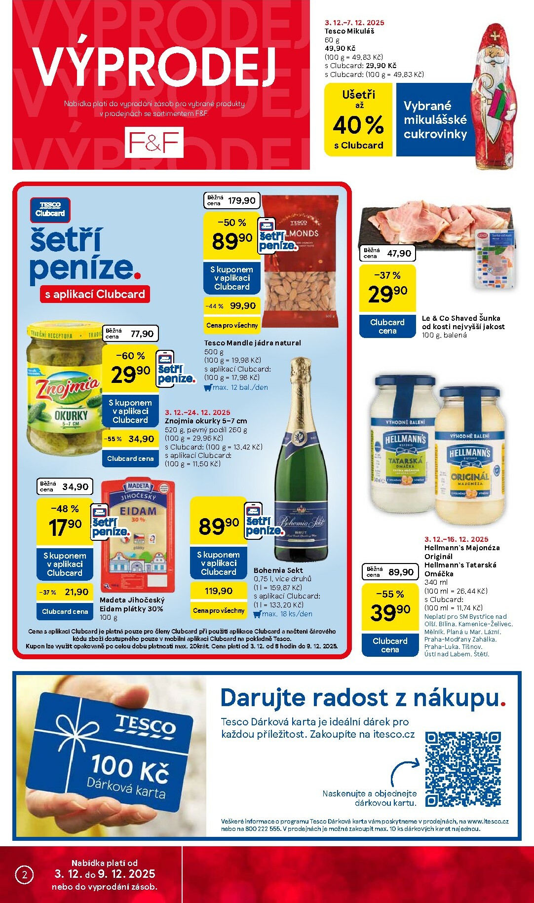 tesco - Aktuální leták Tesco supermarket od 03.12. do 09.12. - page: 2