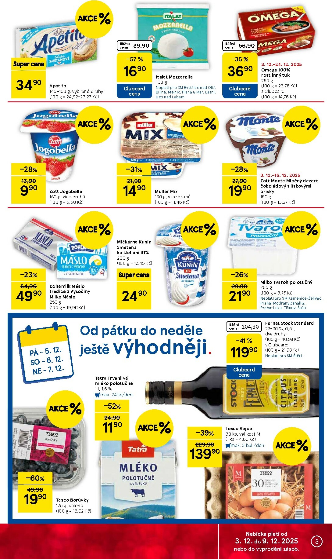 tesco - Aktuální leták Tesco supermarket od 03.12. do 09.12. - page: 3