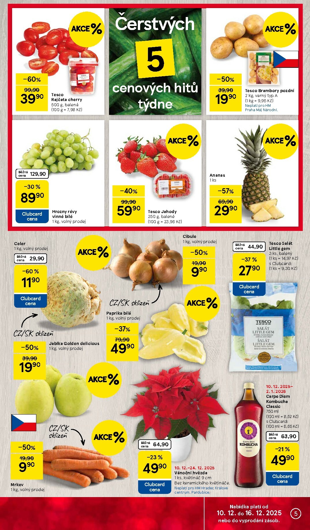 tesco - Aktuální leták Tesco od 10.12. do 16.12. - page: 5